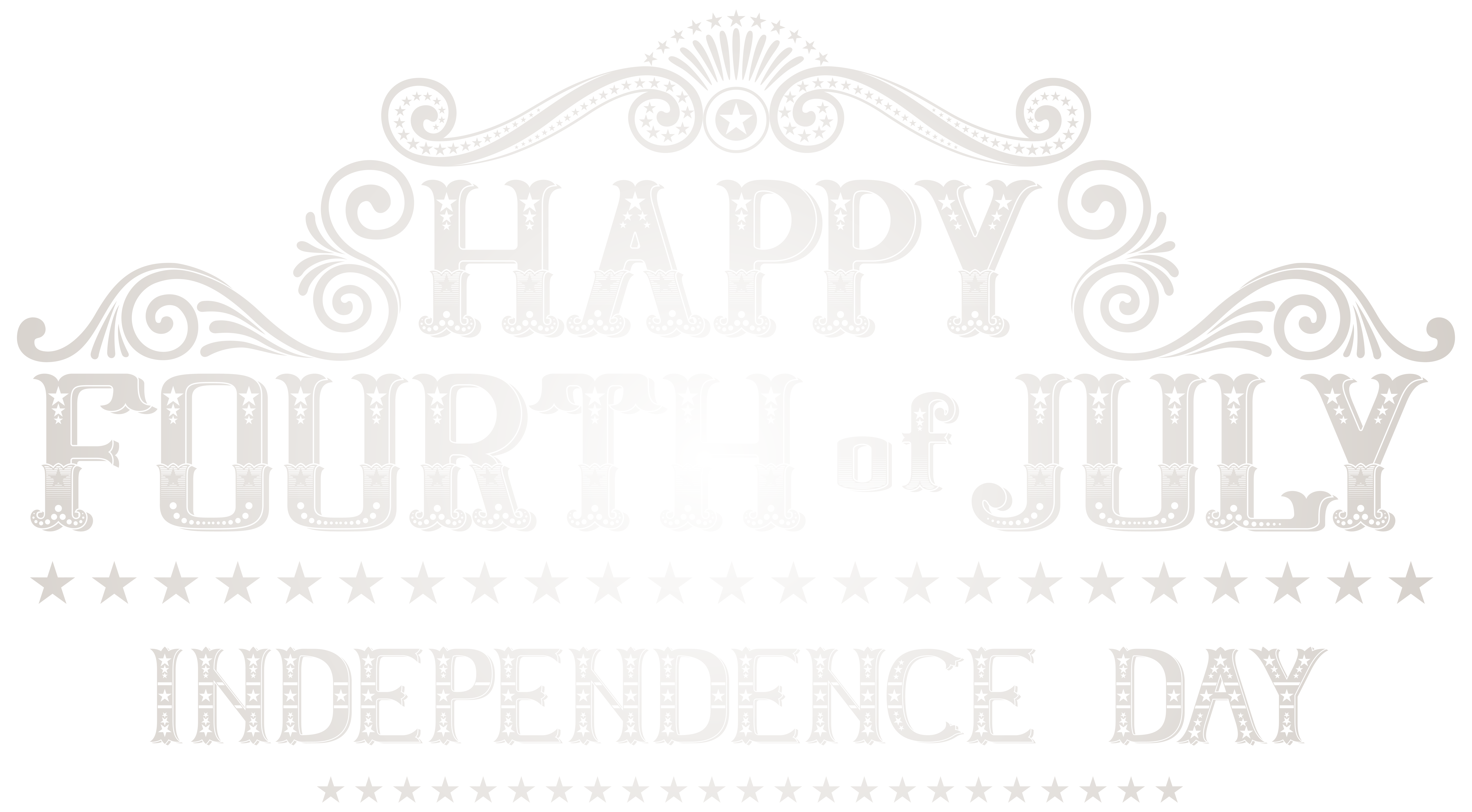 happy 4th of july clipart black and white