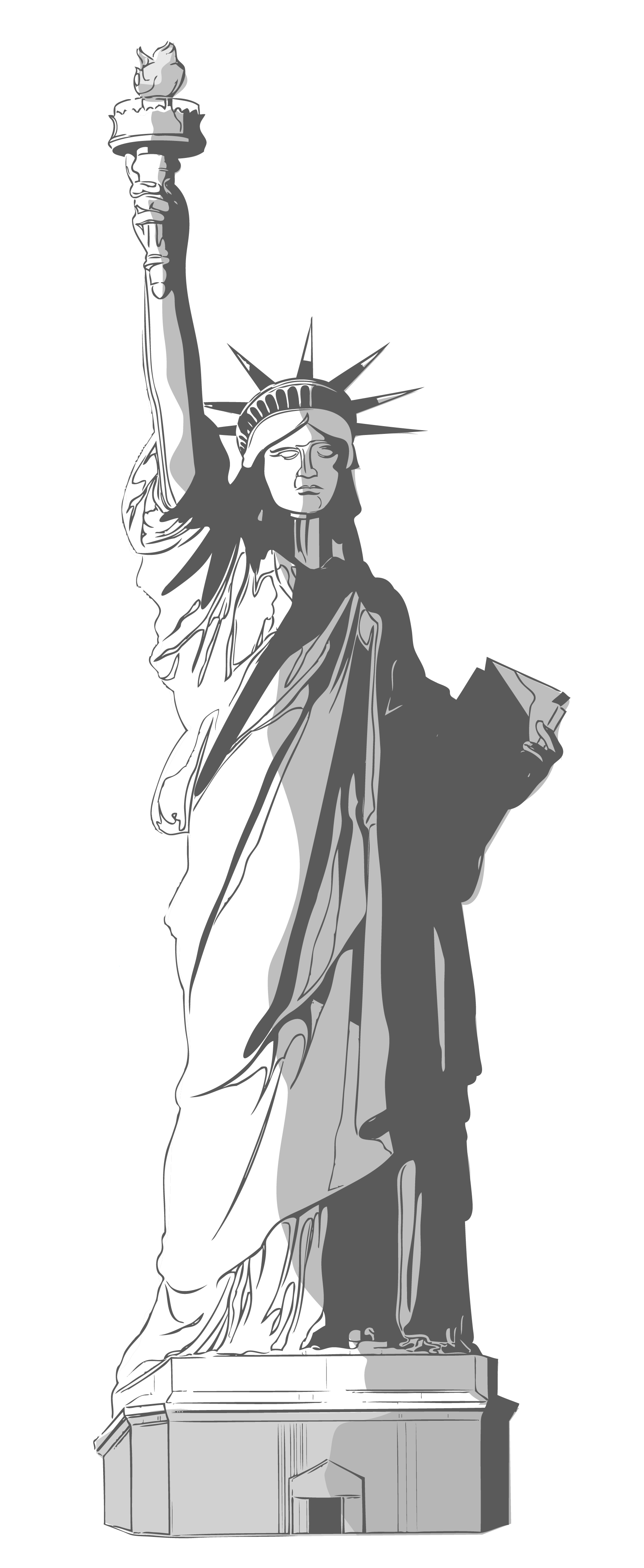 statue of liberty clipart png