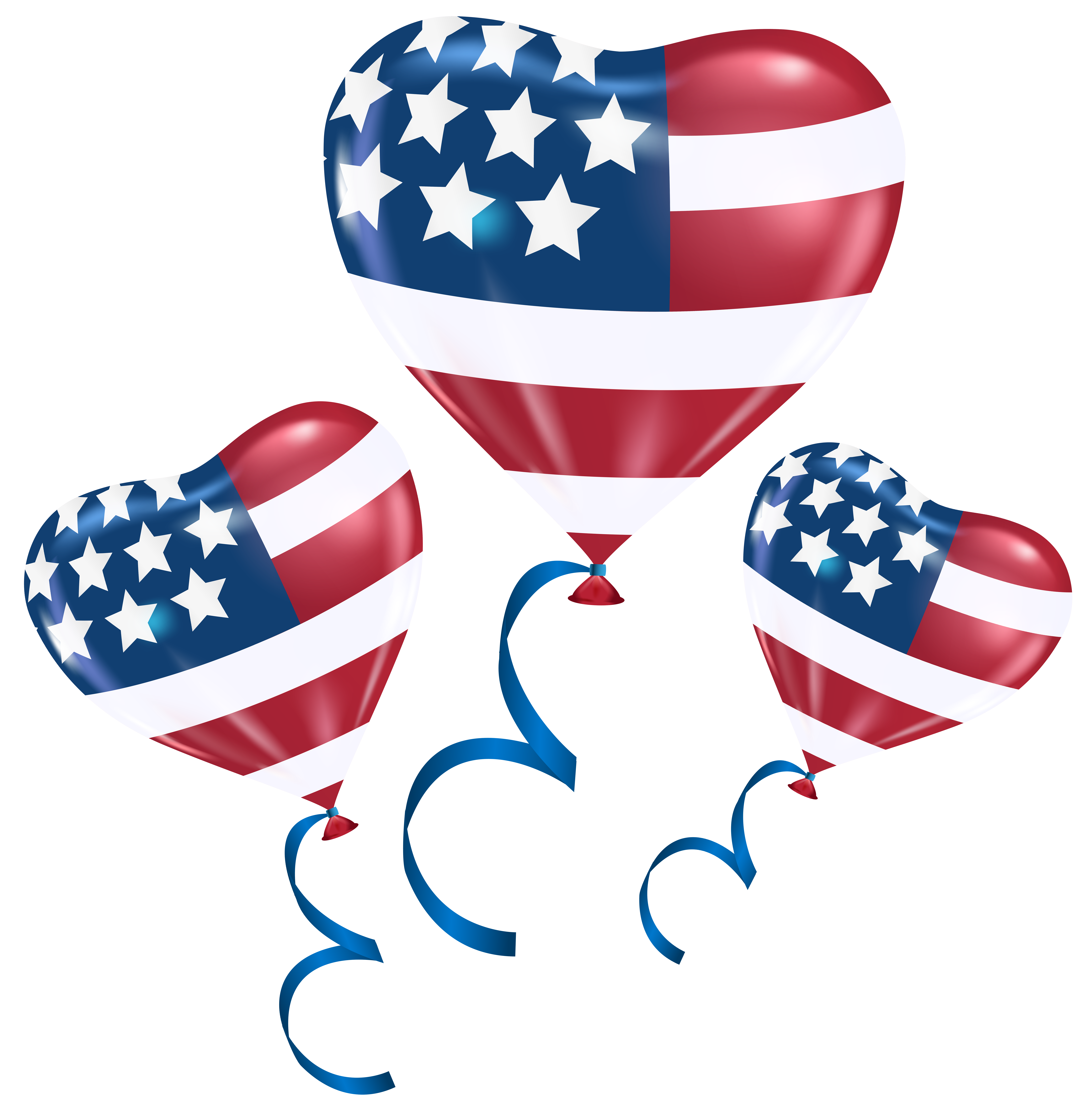 usa heart balloons png