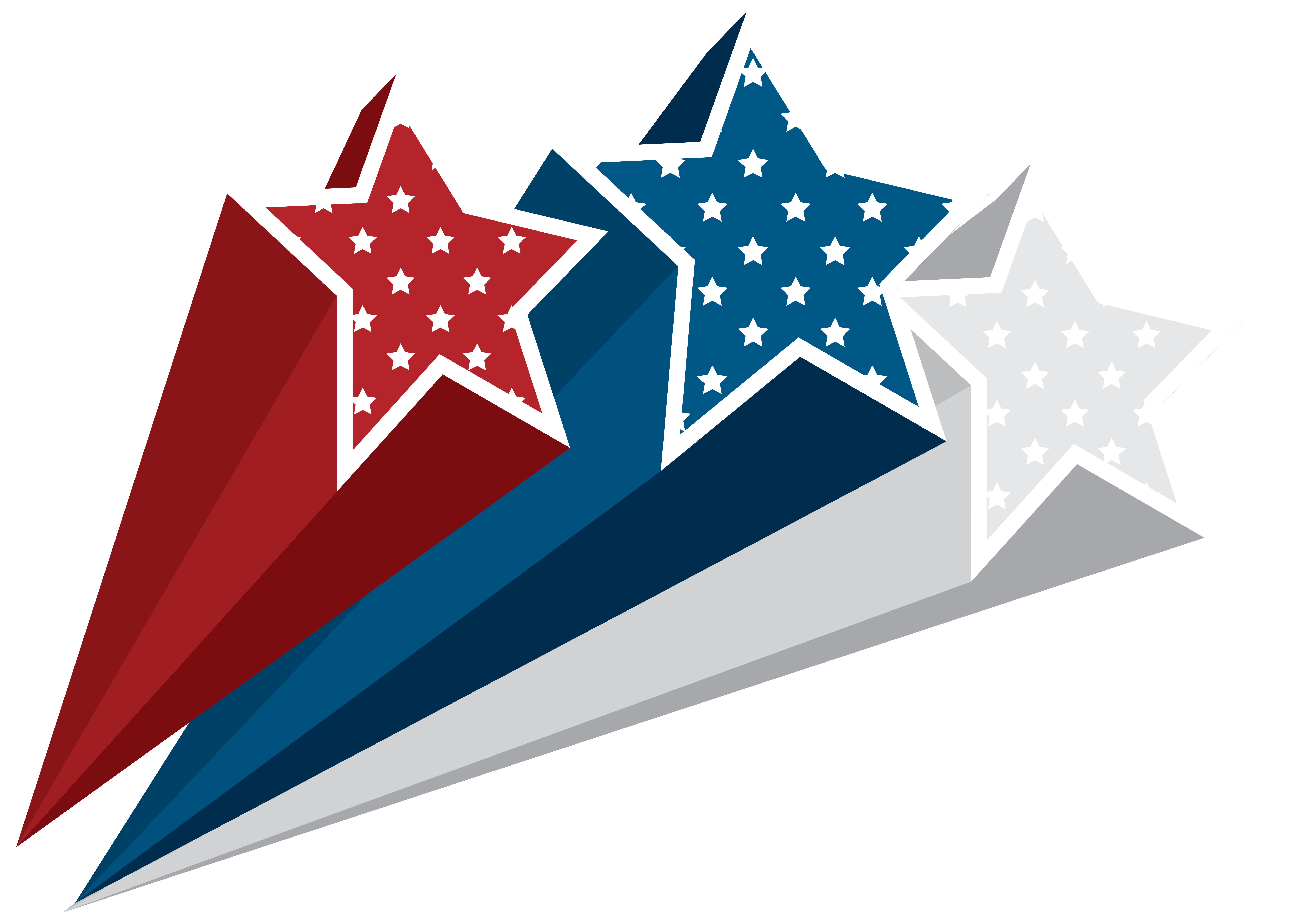 4th of july star clipart