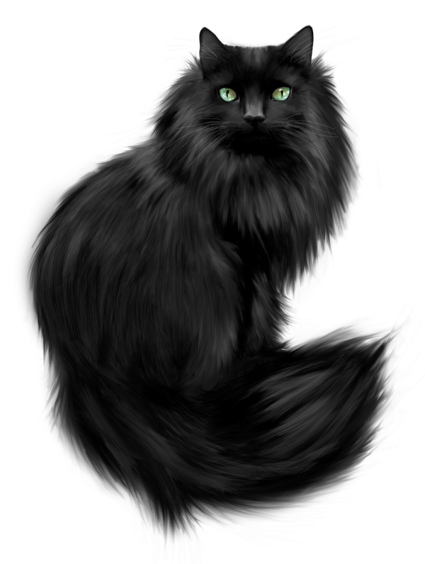 Painted Black Cat Clipart | Gallery Yopriceville - High-Quality Images