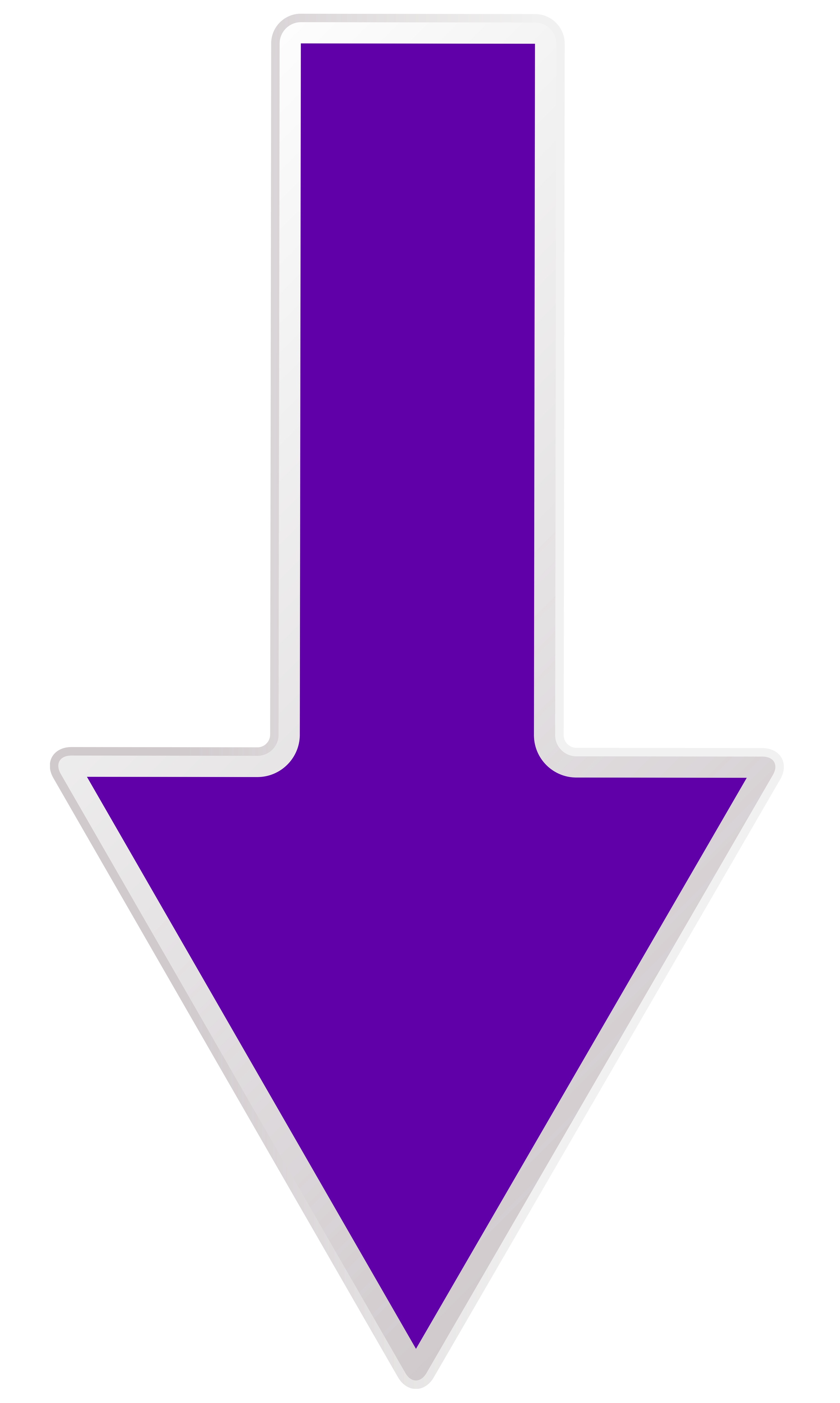 Arrow Purple Down Transparent PNG Clip Art Image​