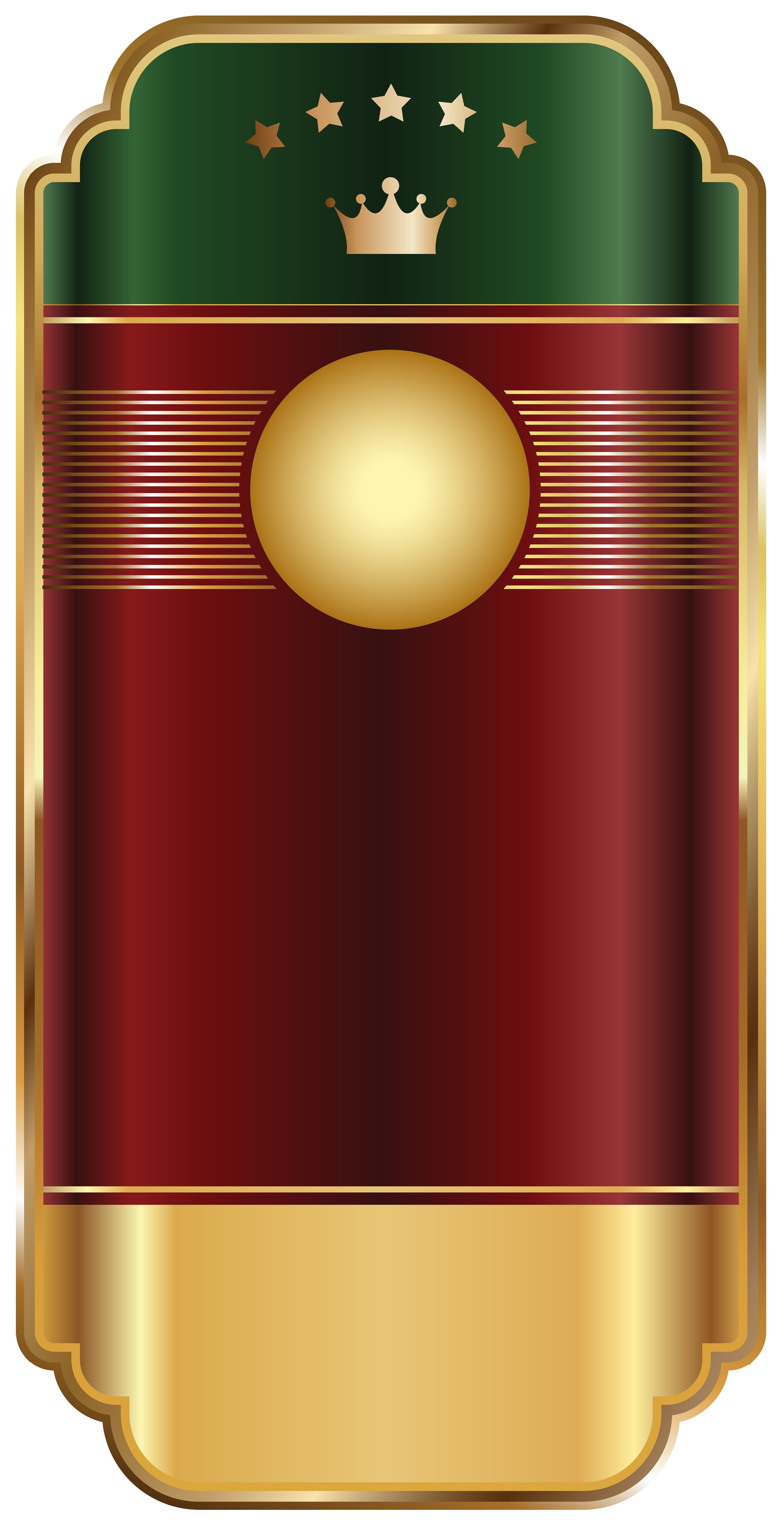 Gold Red Label Template Transparent PNG Clip Art Image | Gallery ...