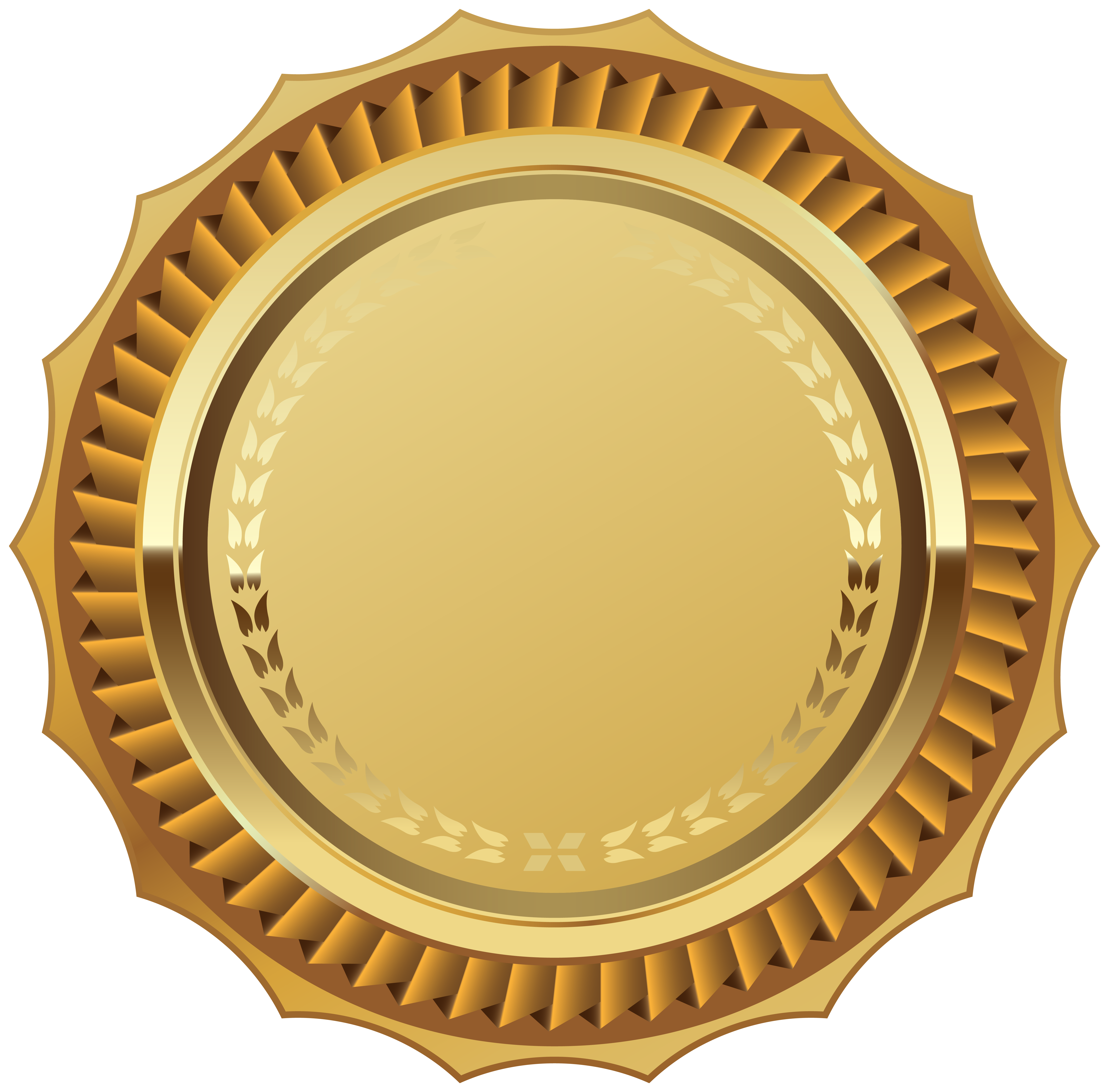 Gold Seal with Ribbon PNG Clipart Image | Gallery Yopriceville - High ...
