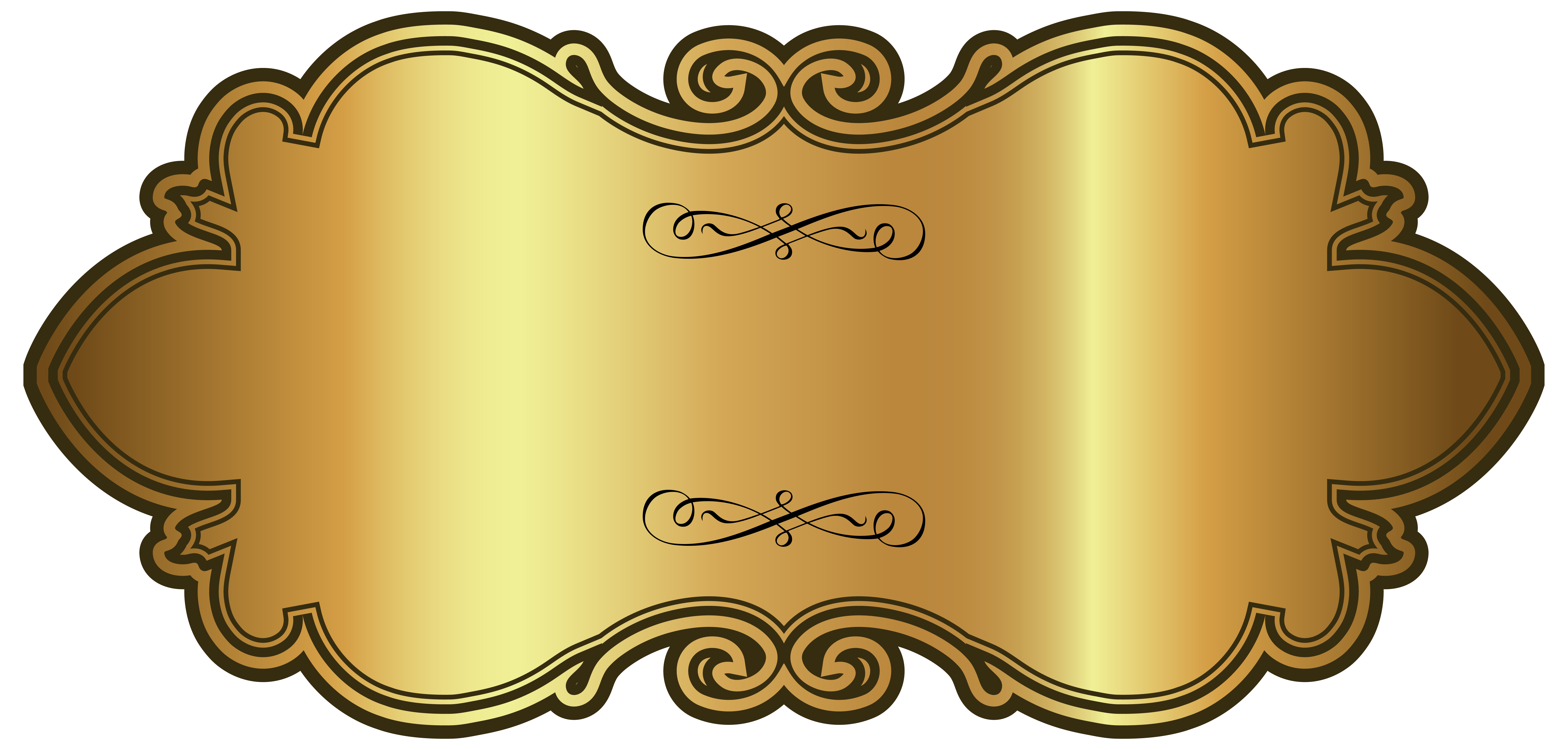 Golden Badge Template Clipart PNG Picture​, Gallery Yopriceville -  High-Quality Images and Transparent PNG Free Clipart