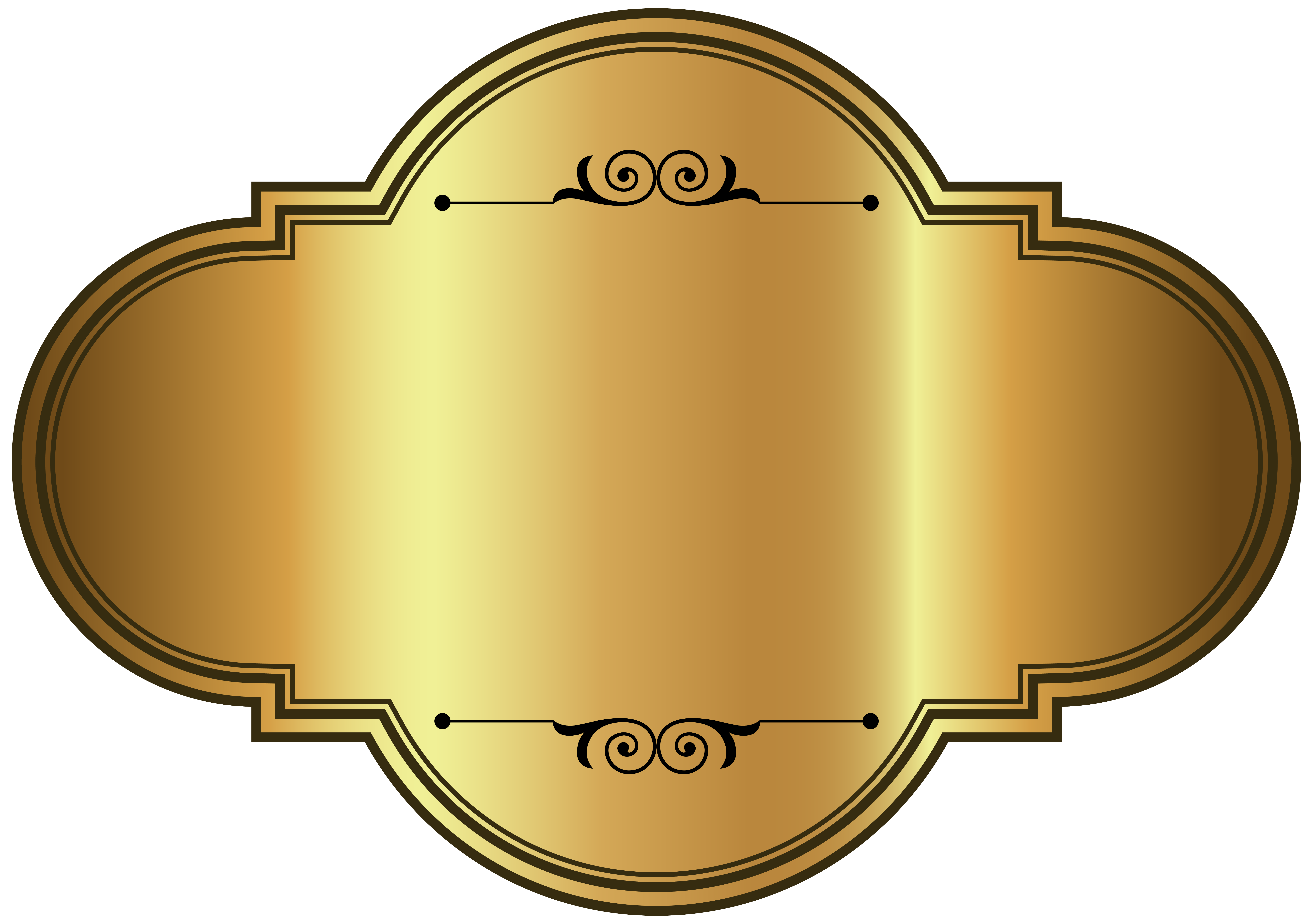 Golden Luxury Label Template Png Clipart Picture Gallery Yopriceville High Quality Images Luxury Template