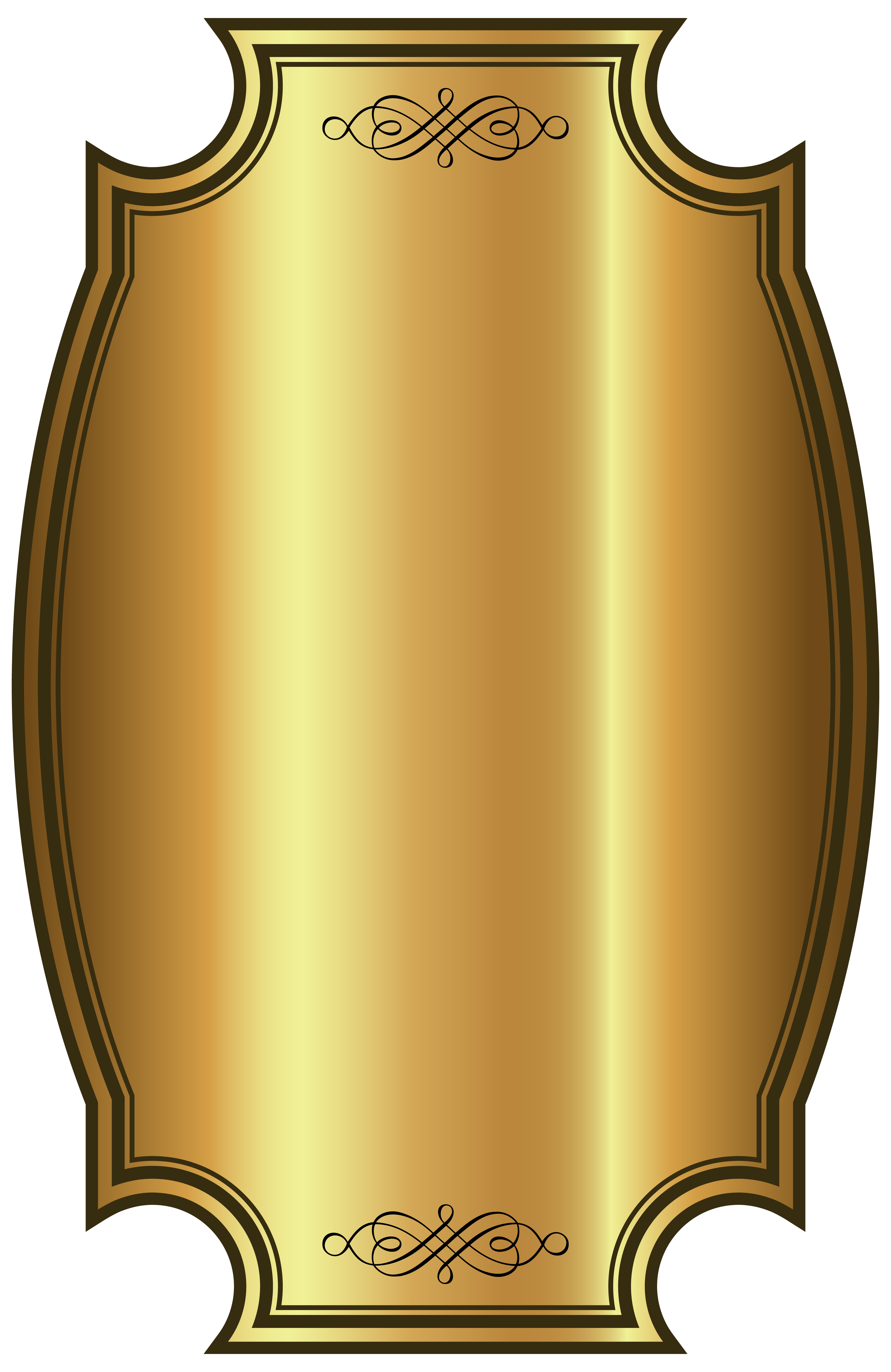 gold plate png