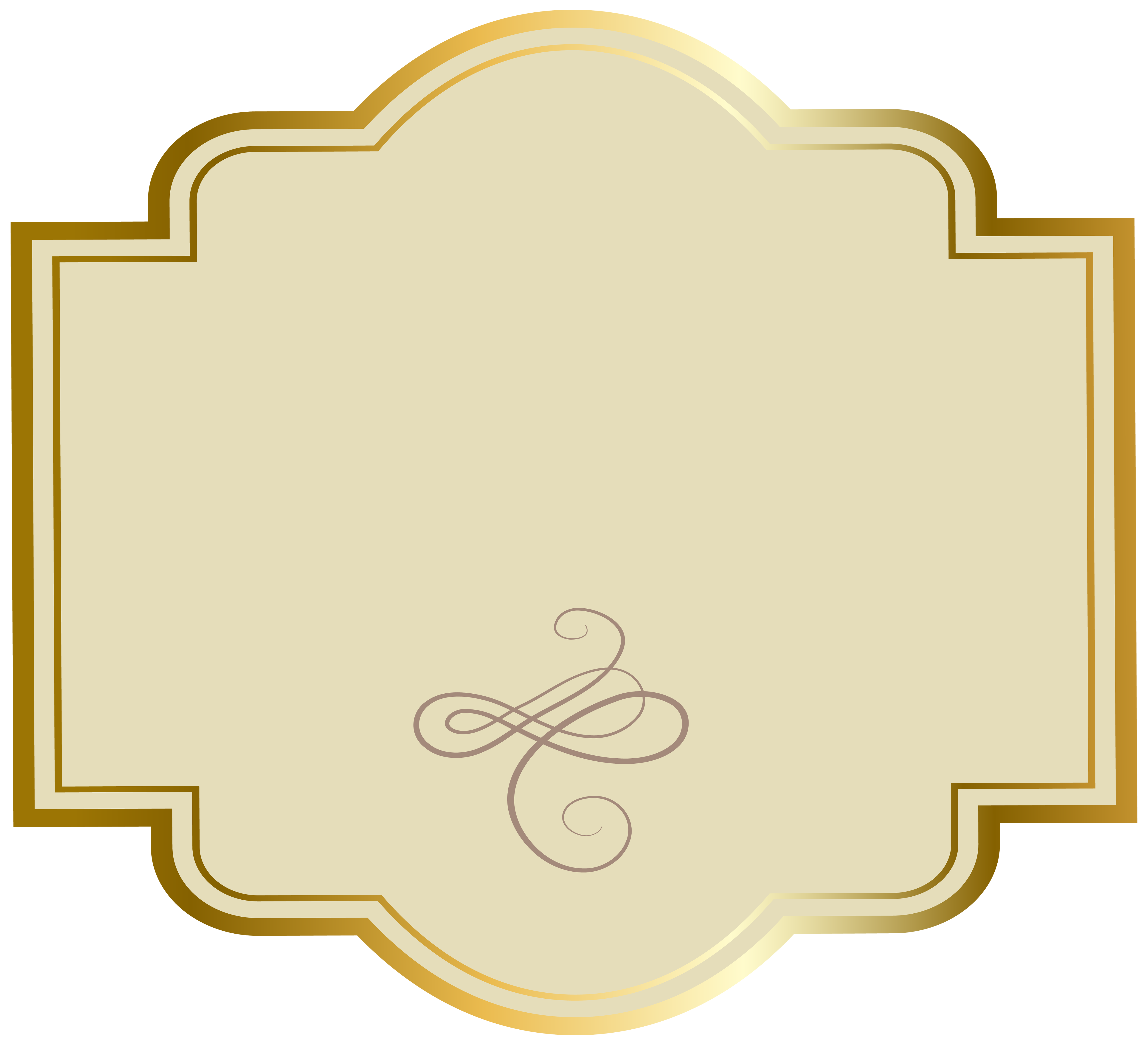 luxury label png clipart