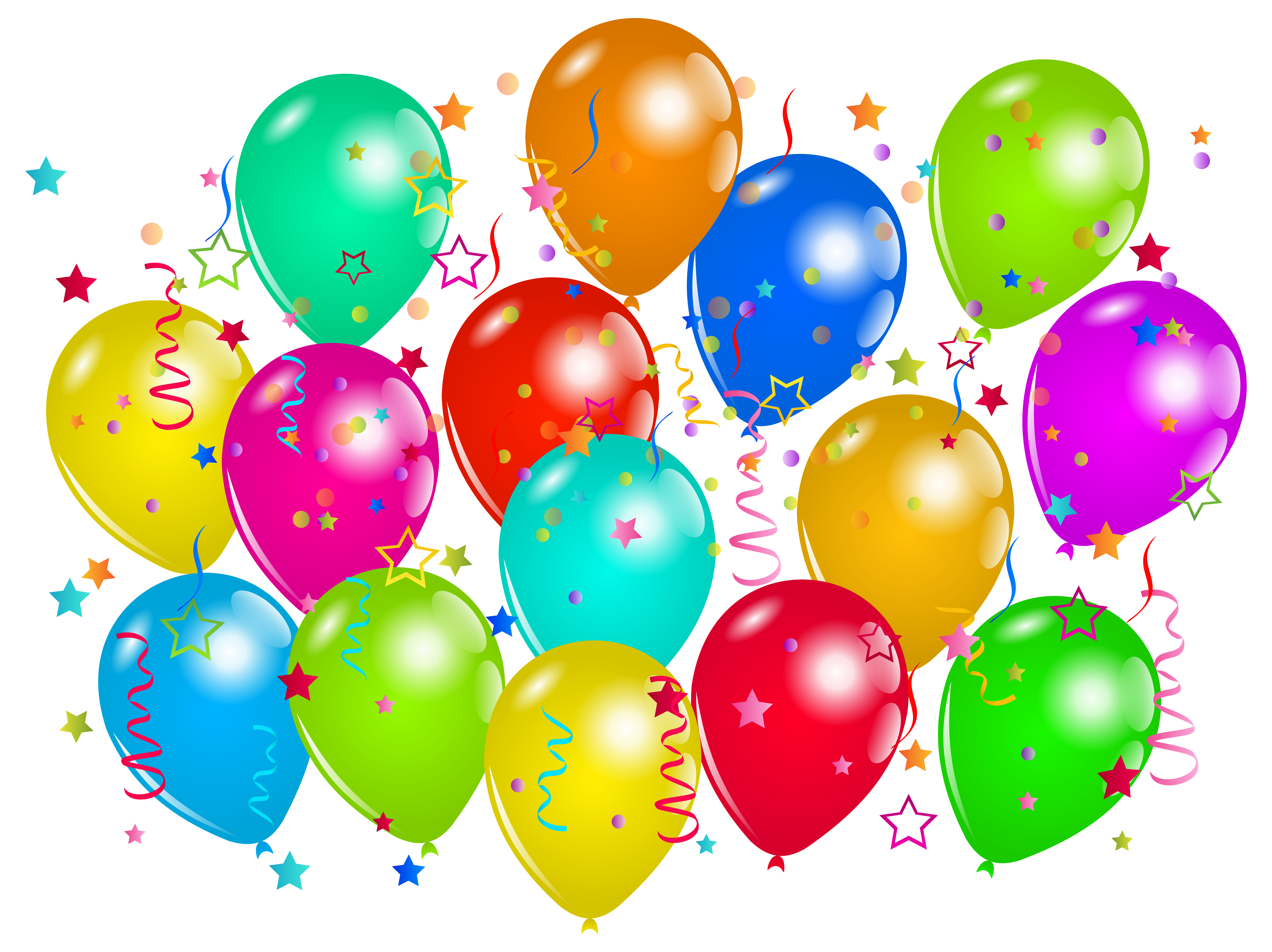 balloons decoration png clipart image