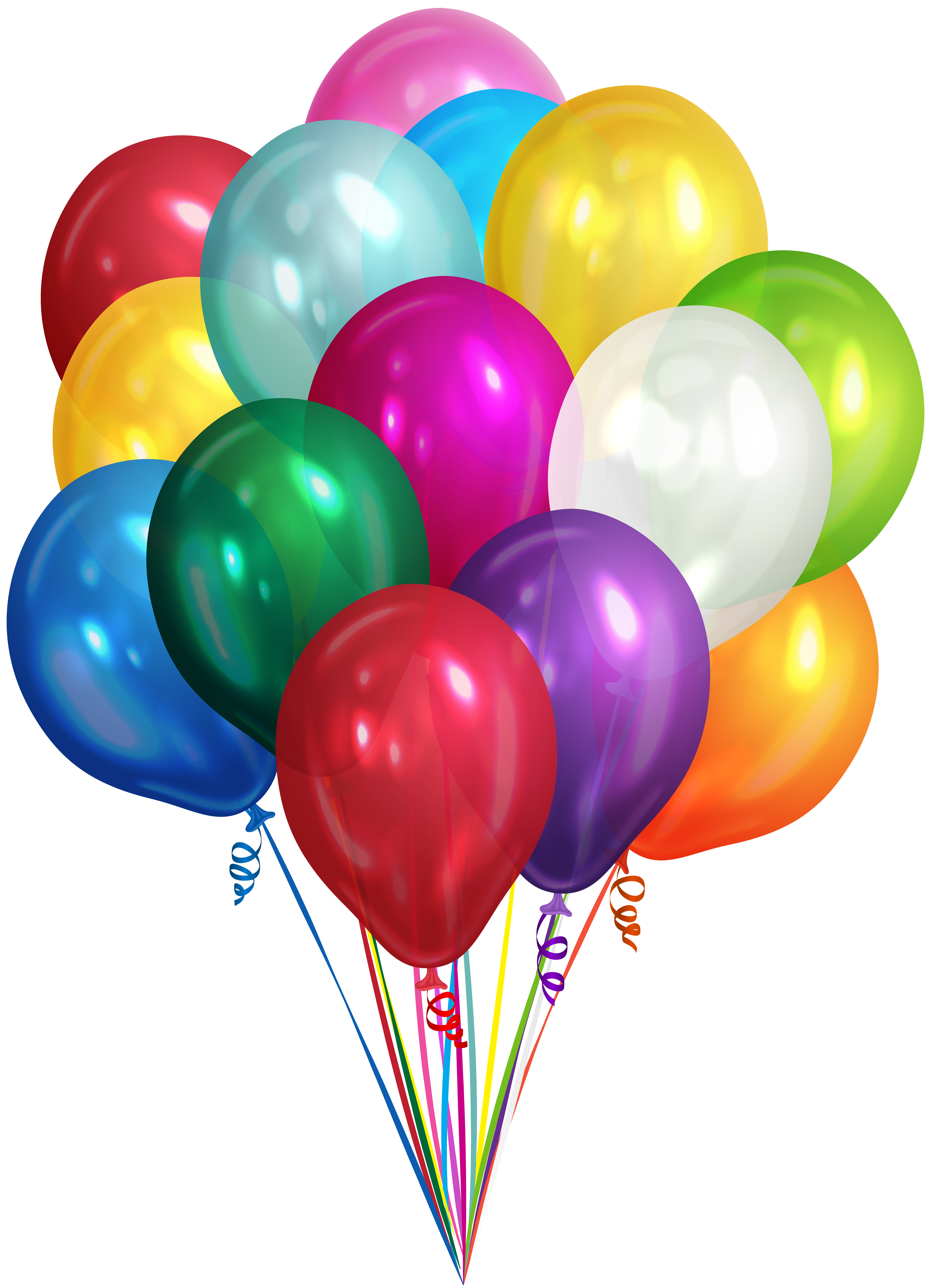 Bunch of Balloons Transparent Clip Art PNG Image | Gallery Yopriceville