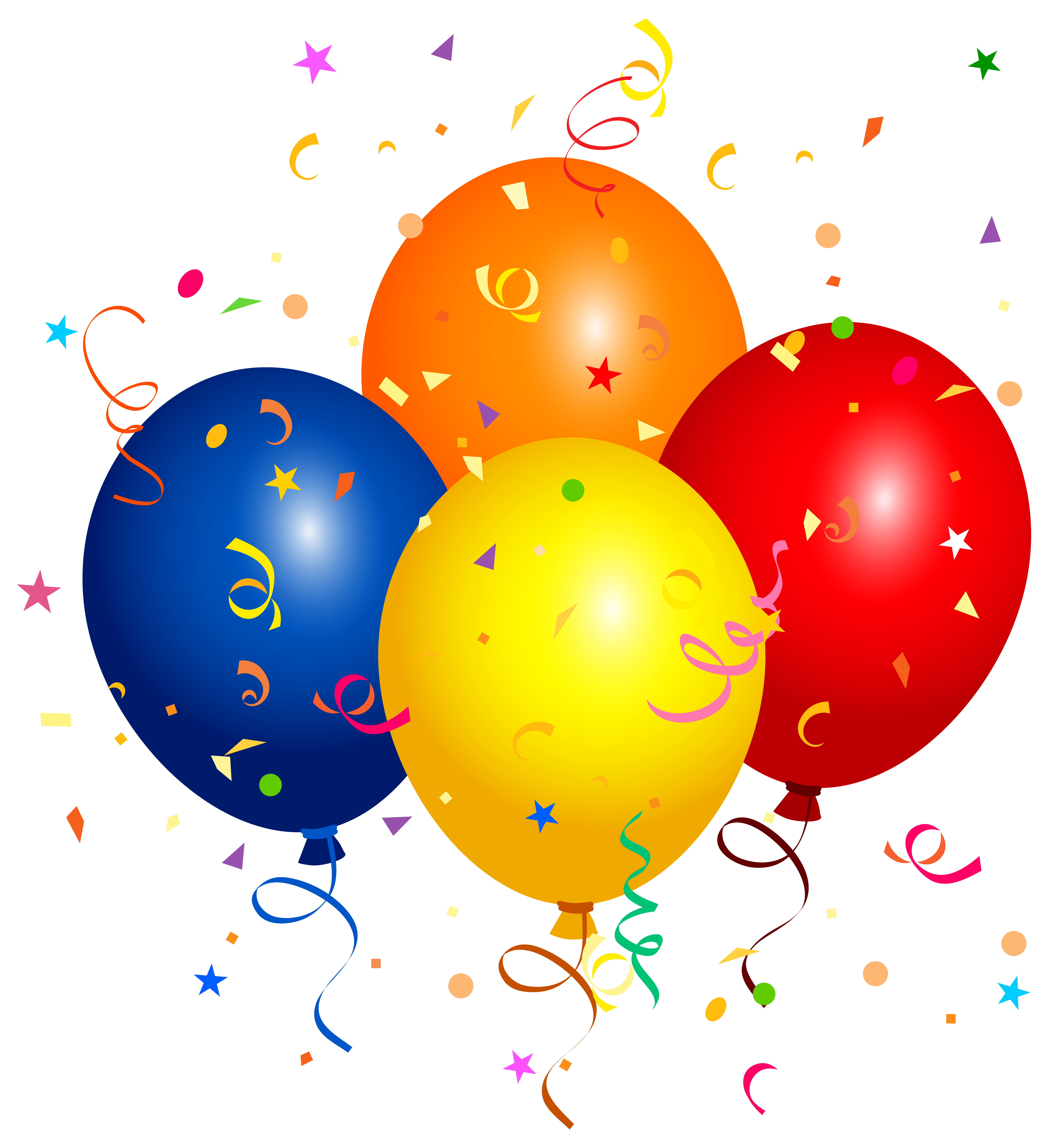 Confetti And Balloons Png Clipart Image Gallery Yopriceville High Quality Images And Transparent Png Free Clipart