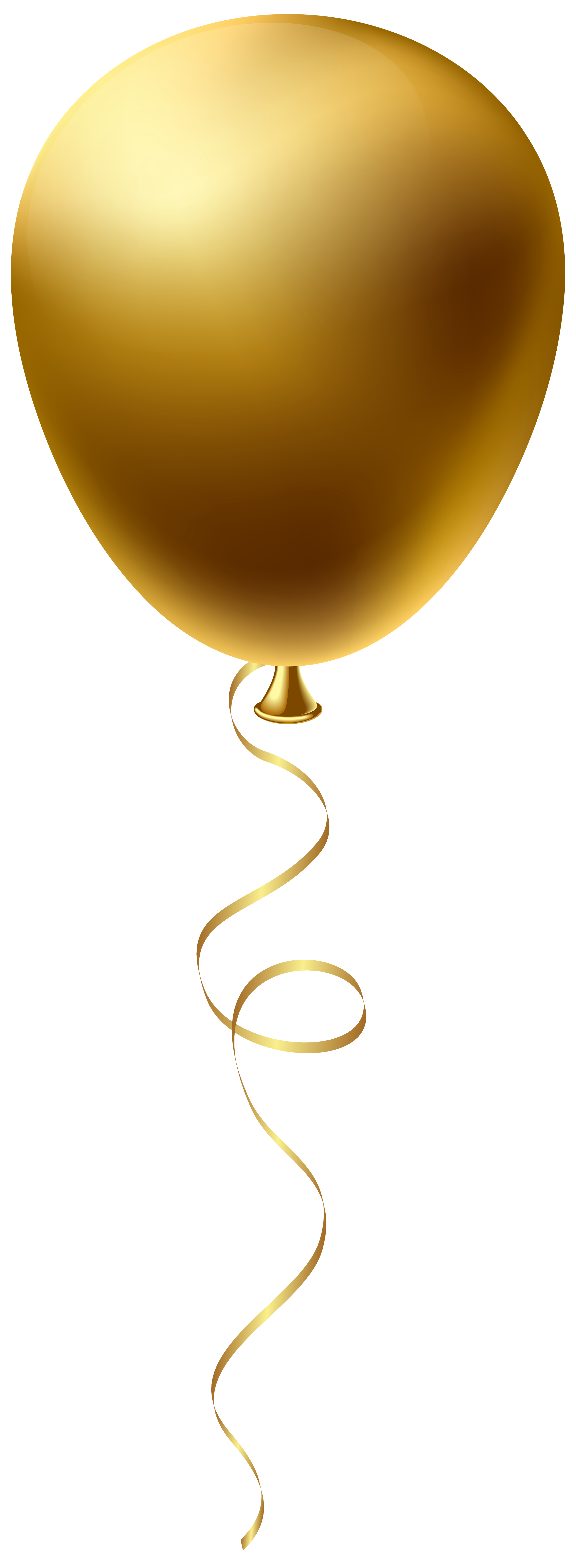 Blue Gold Balloon PNG