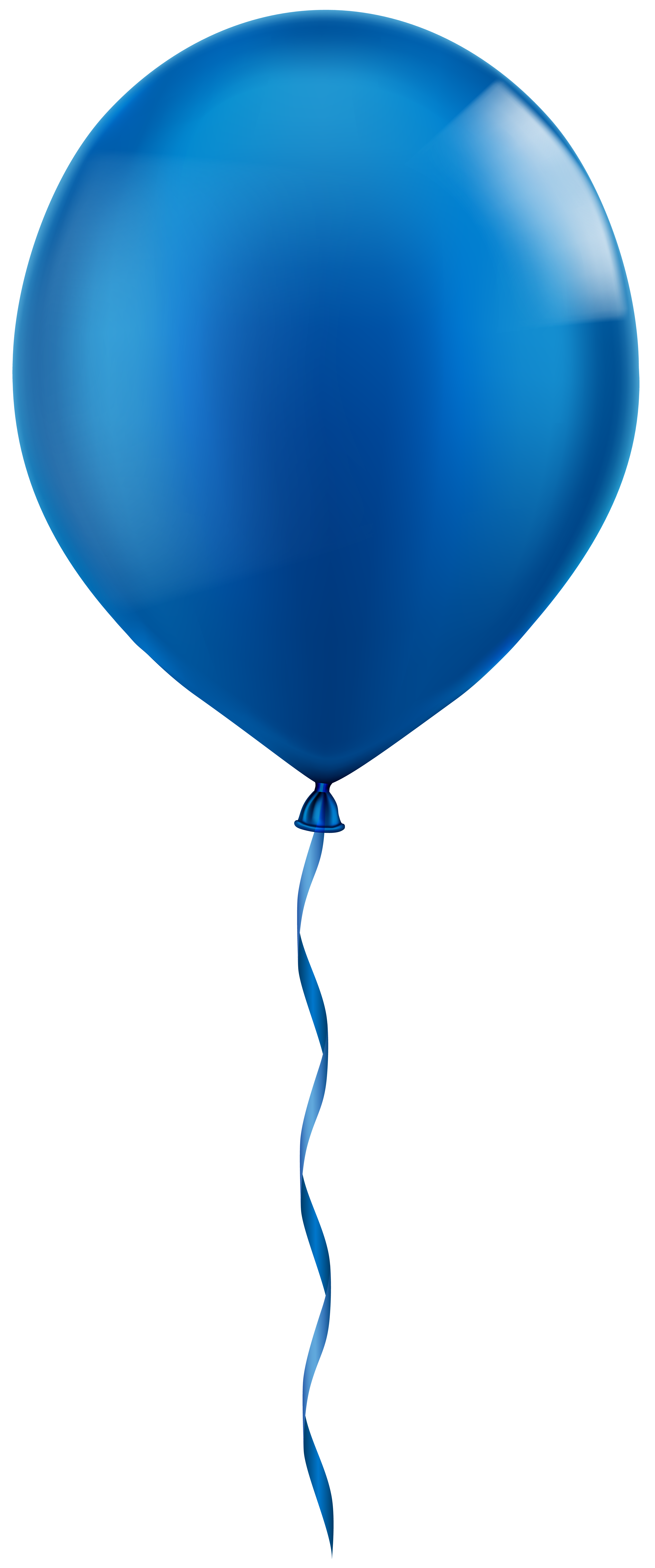 Single Blue Balloon Clip Art