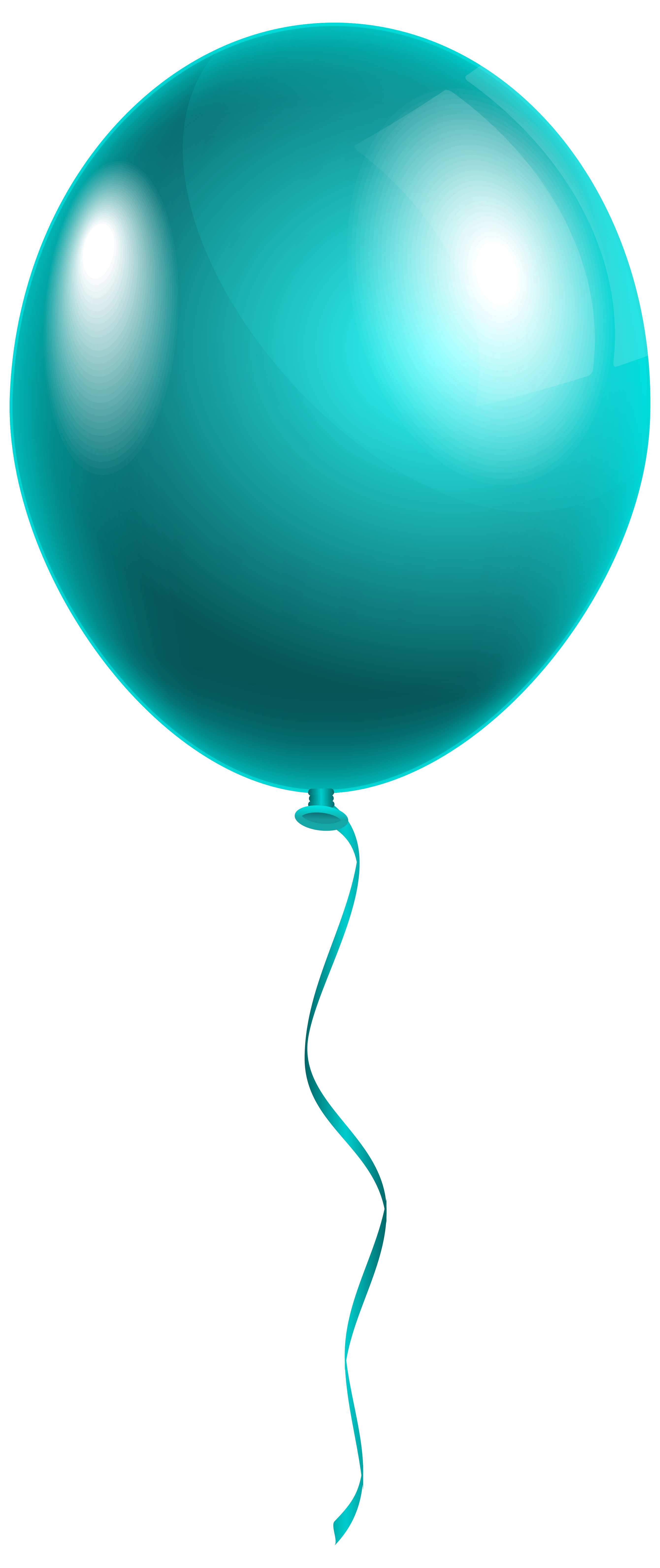 Single Blue Balloon Clip Art