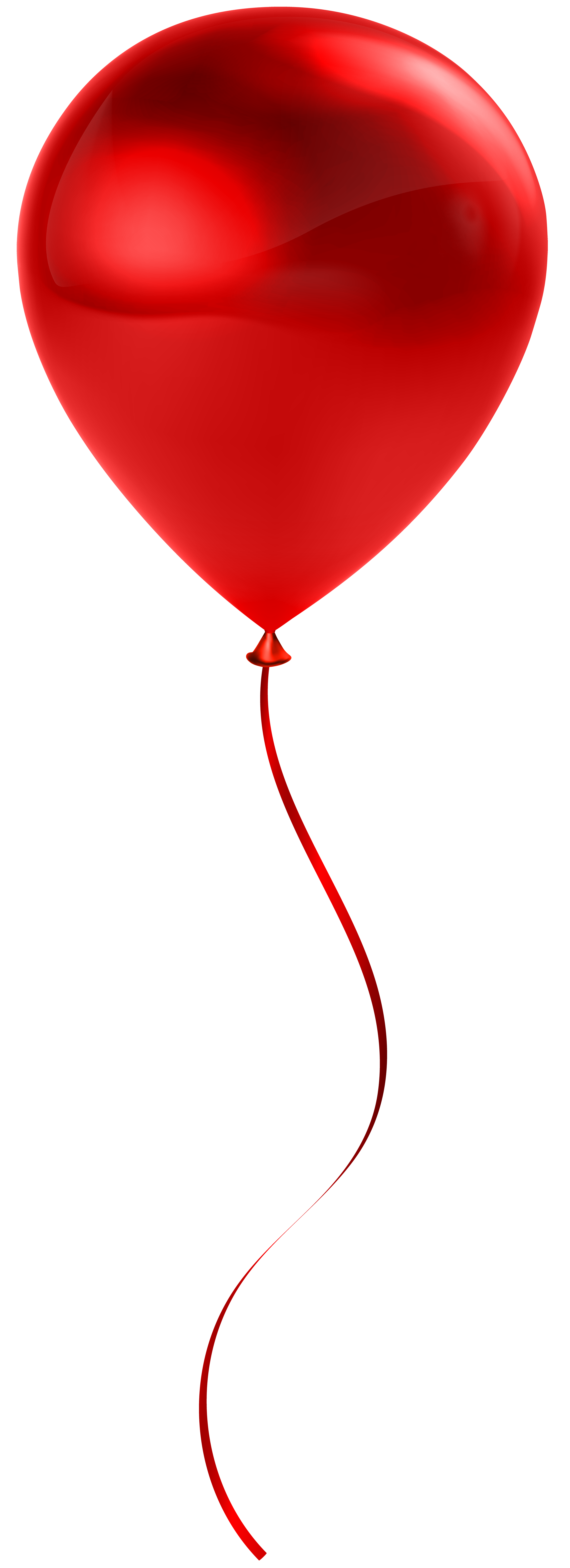 Single Red Balloon Transparent Clip Art | Gallery Yopriceville - High ...