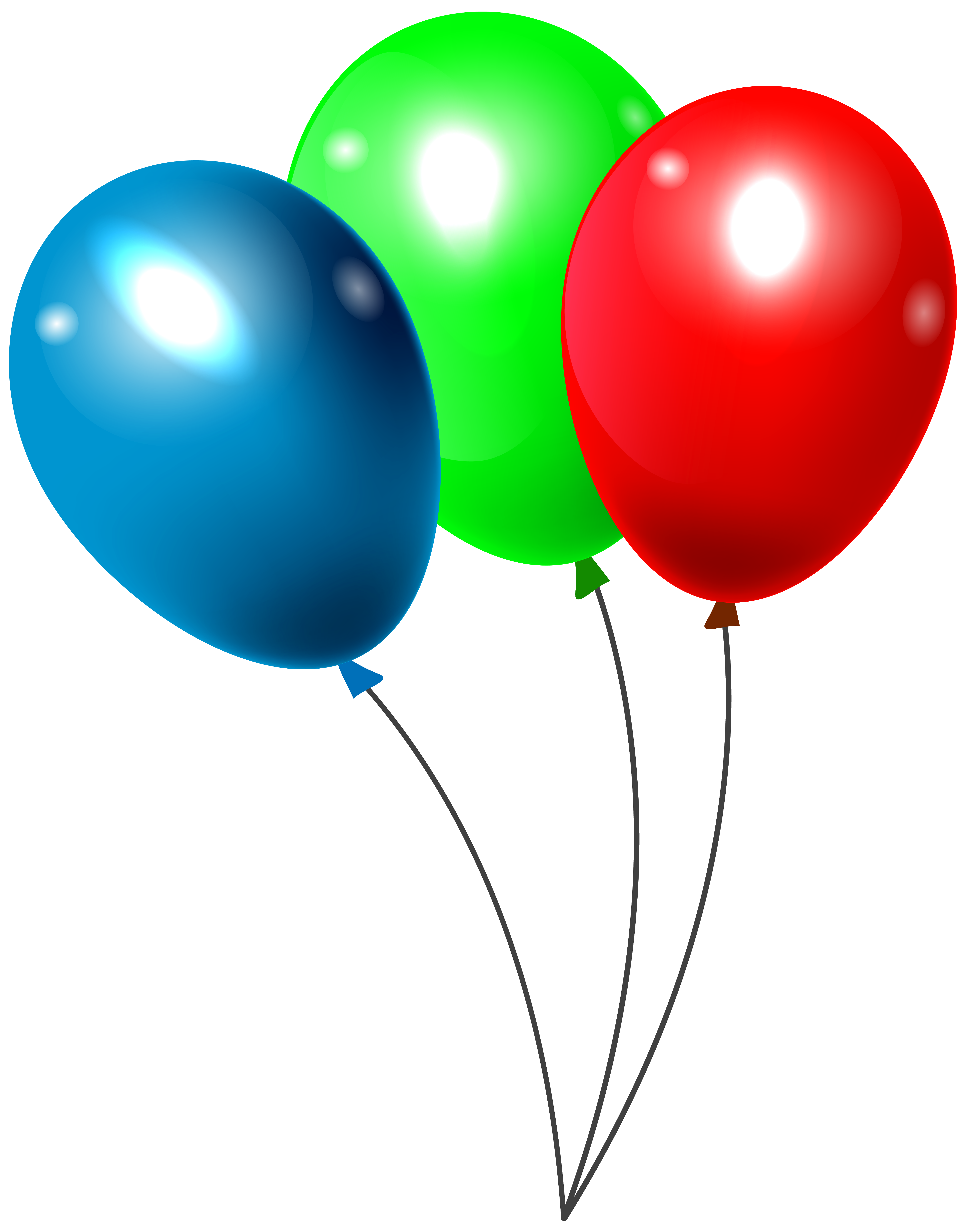 Three Balloons PNG Clipar Image | Gallery Yopriceville - High-Quality ...