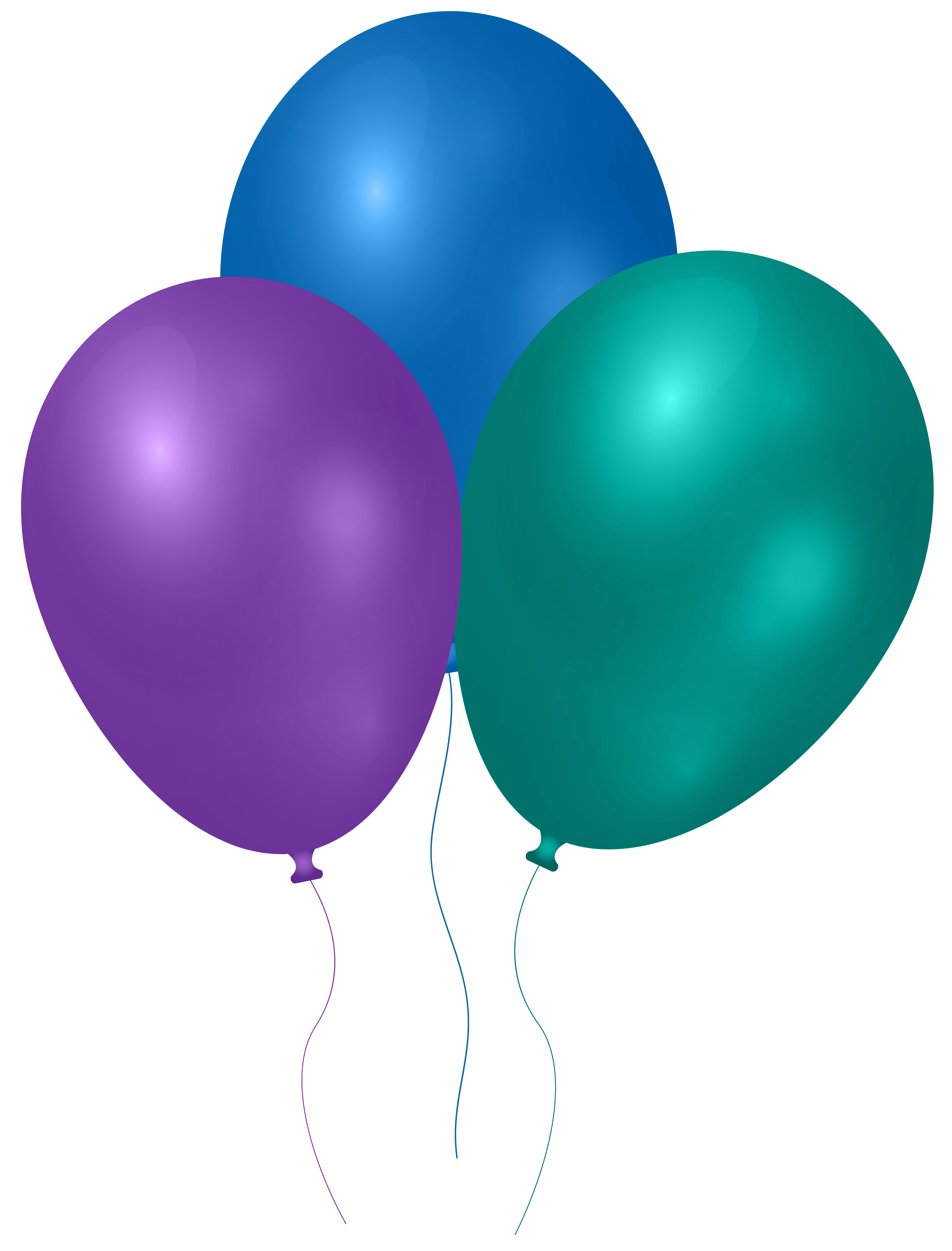 Three Colorful Balloons PNG Clipart | Gallery Yopriceville - High ...
