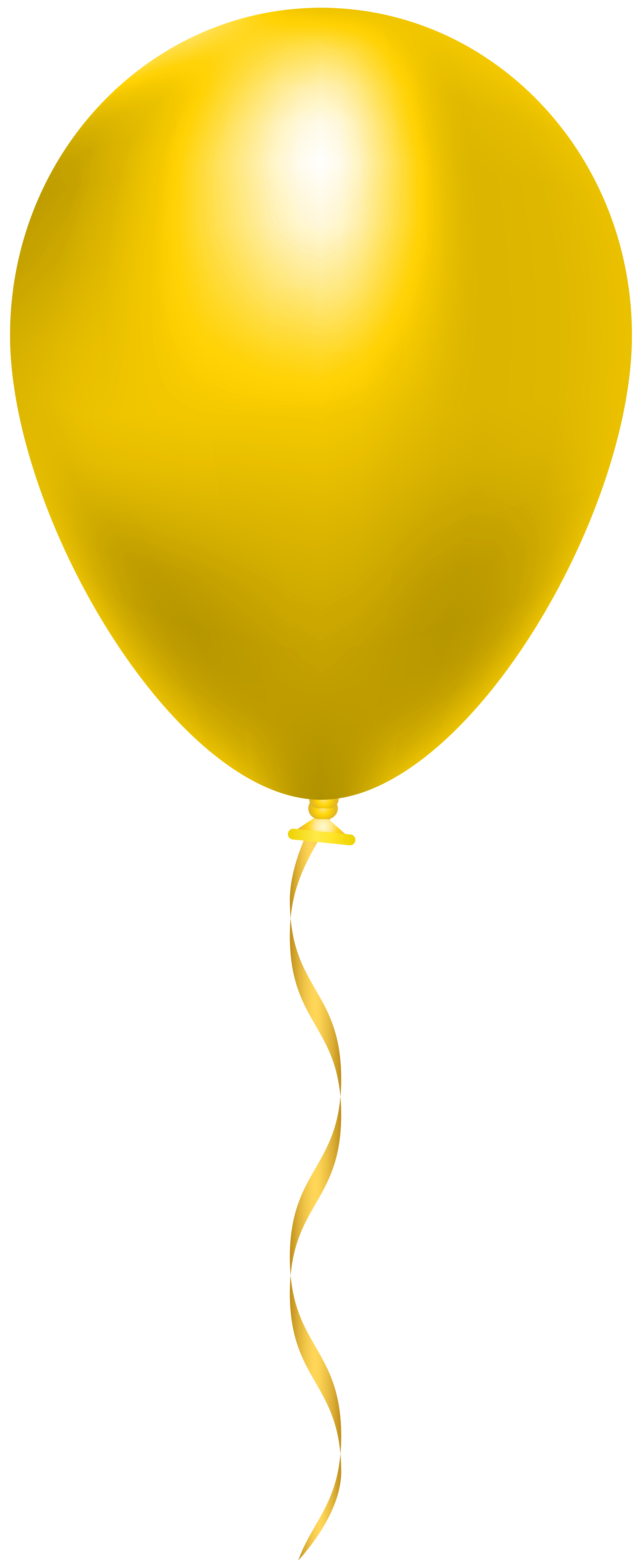 Yellow Balloons Clip Art