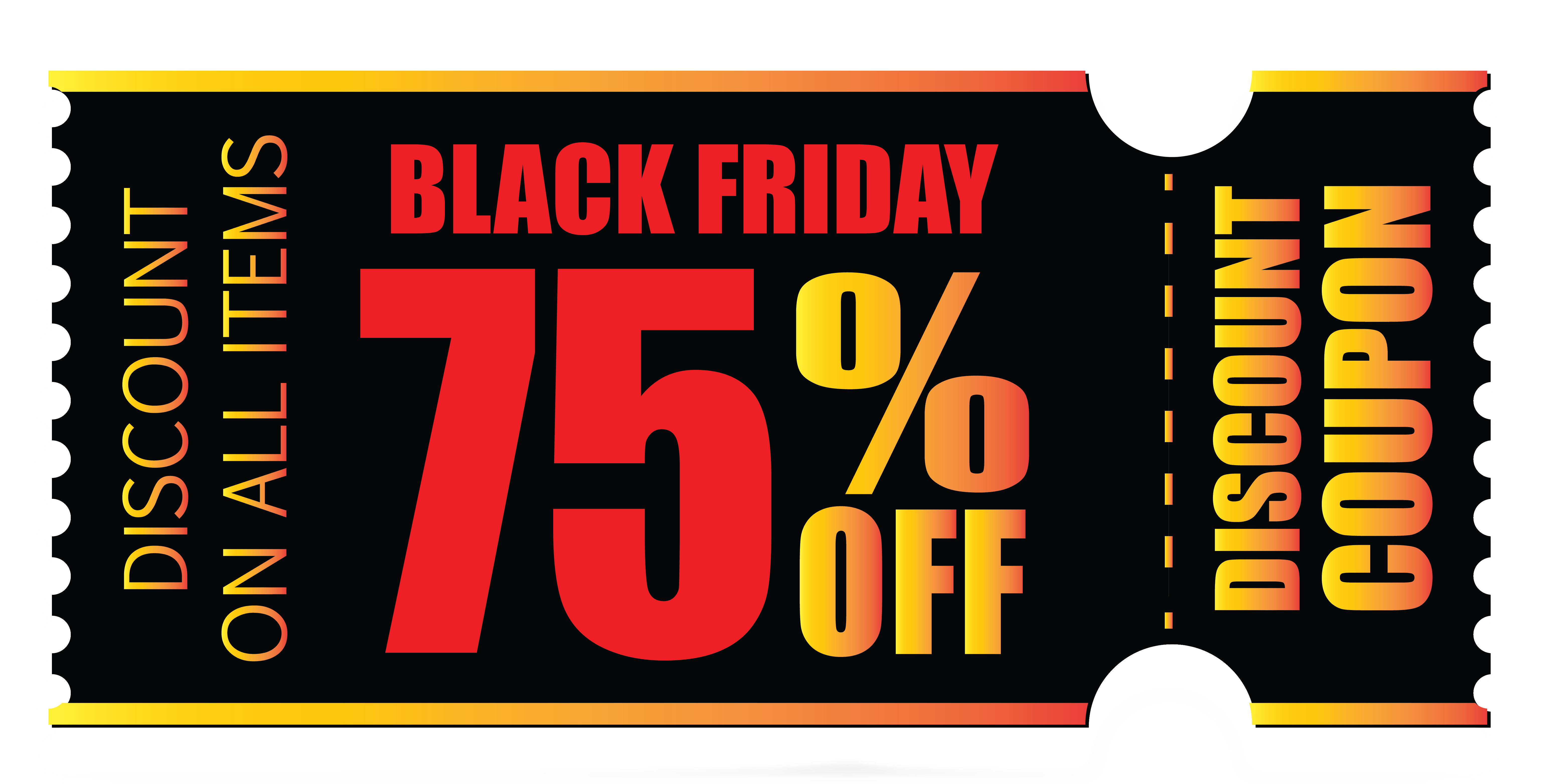 Download Black Friday Coupon PNG Clipart Image | Gallery Yopriceville - High-Quality Images and ...