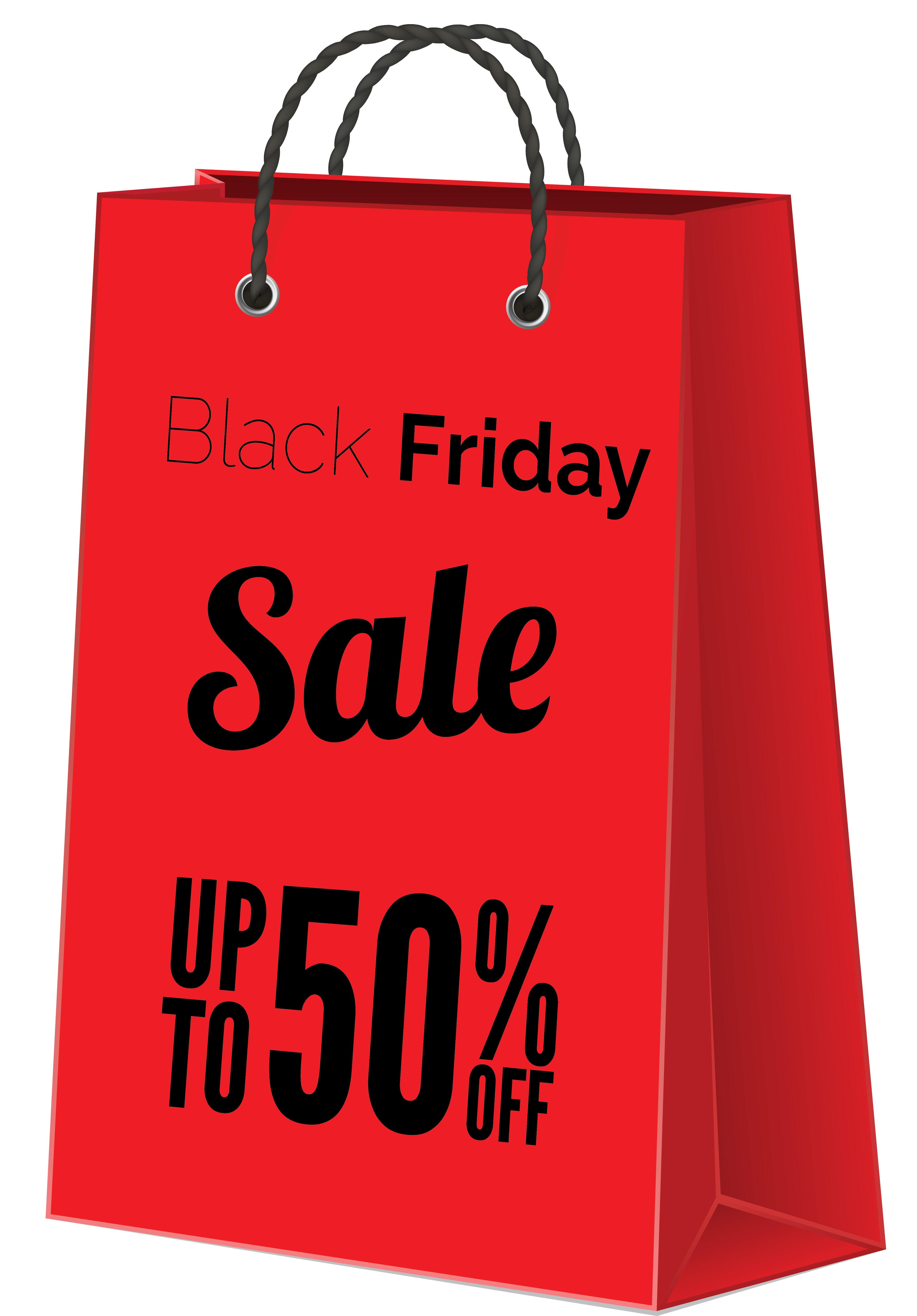 Black Friday Sale Red Bag PNG Clipart Image | Gallery Yopriceville - High-Quality Images and ...