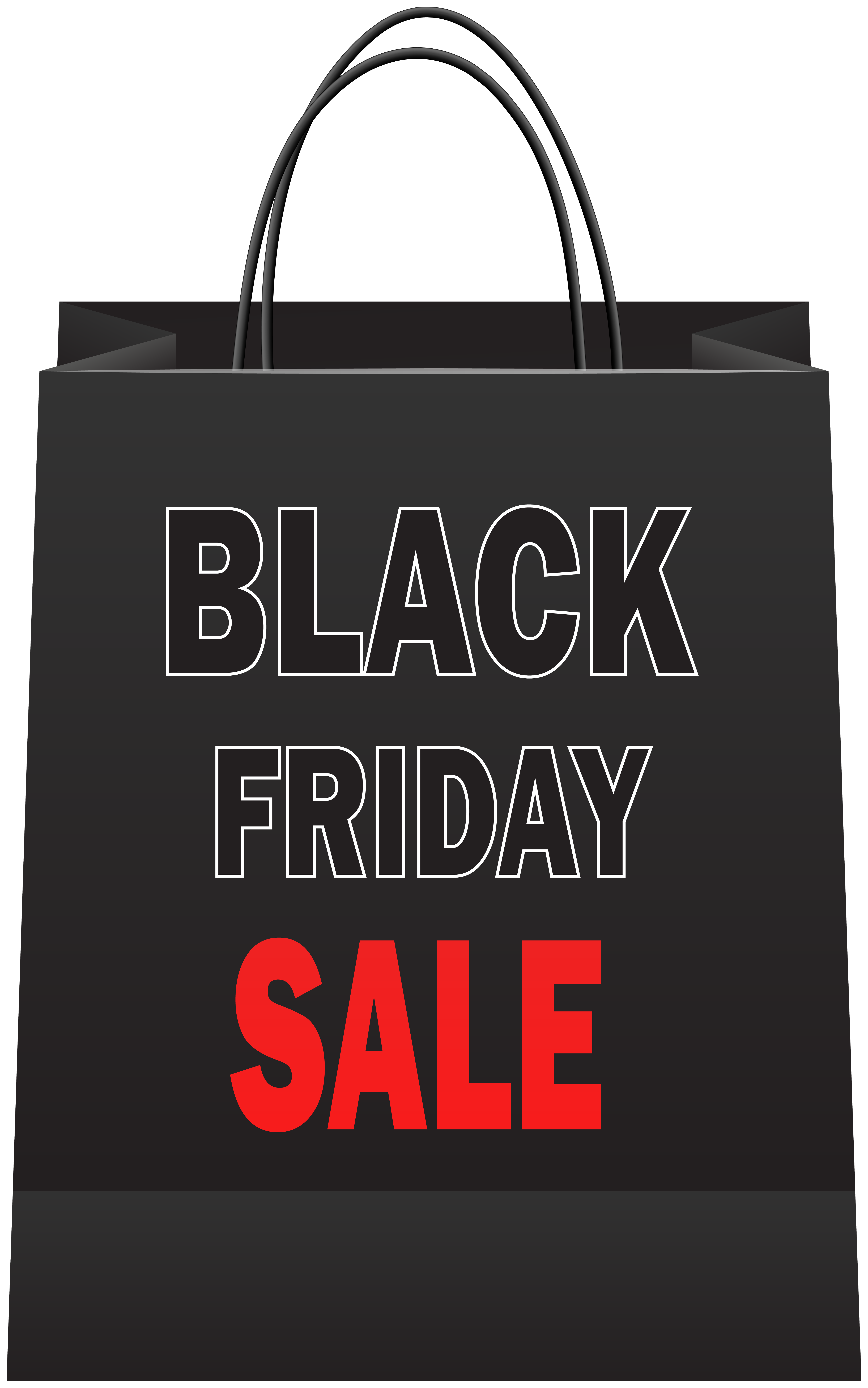 Black Friday Sale Shopping Bag PNG Clip Art​