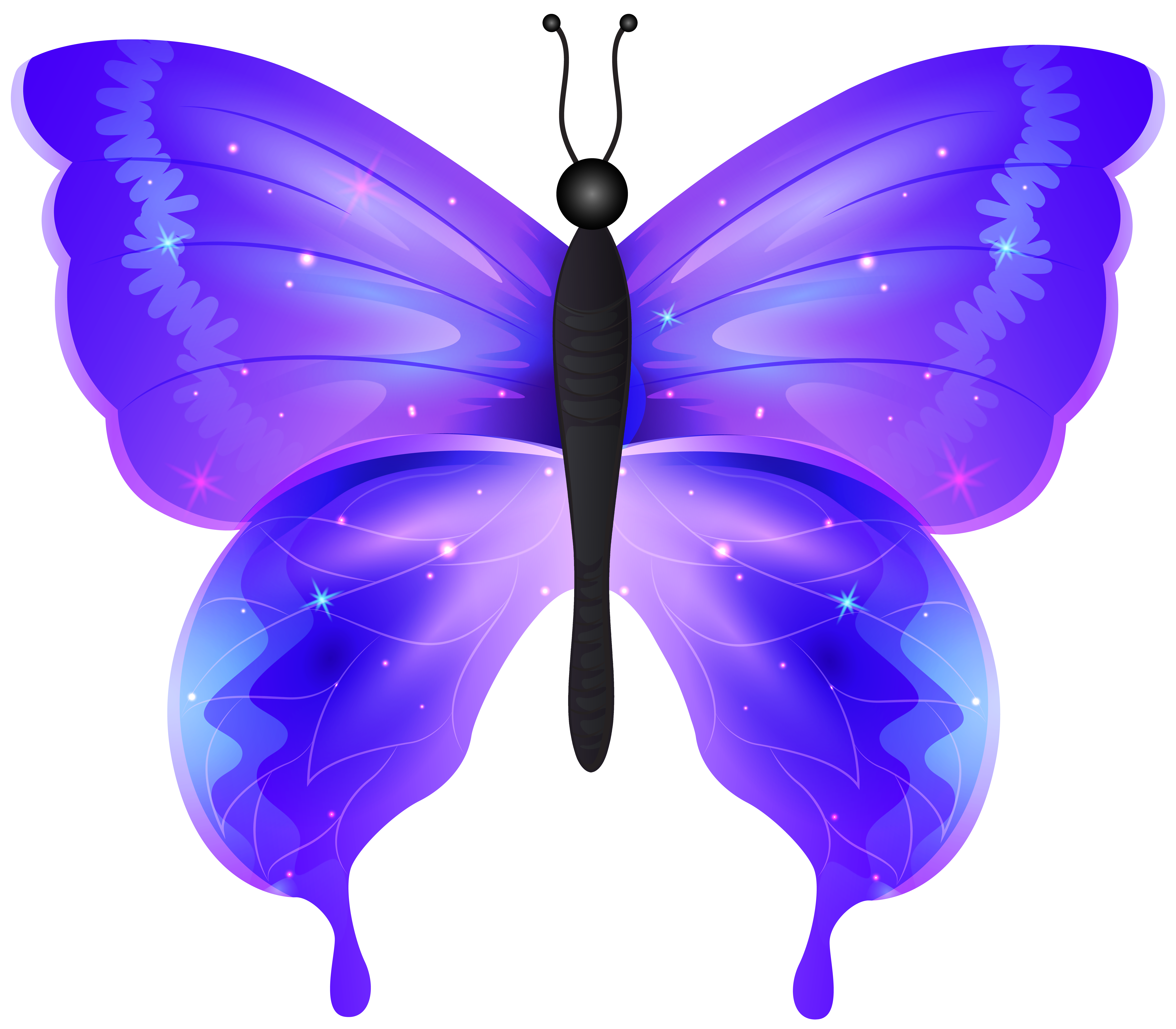 Blue Butterfly PNG Transparent Clipart​ | Gallery Yopriceville -  High-Quality Free Images and Transparent PNG Clipart