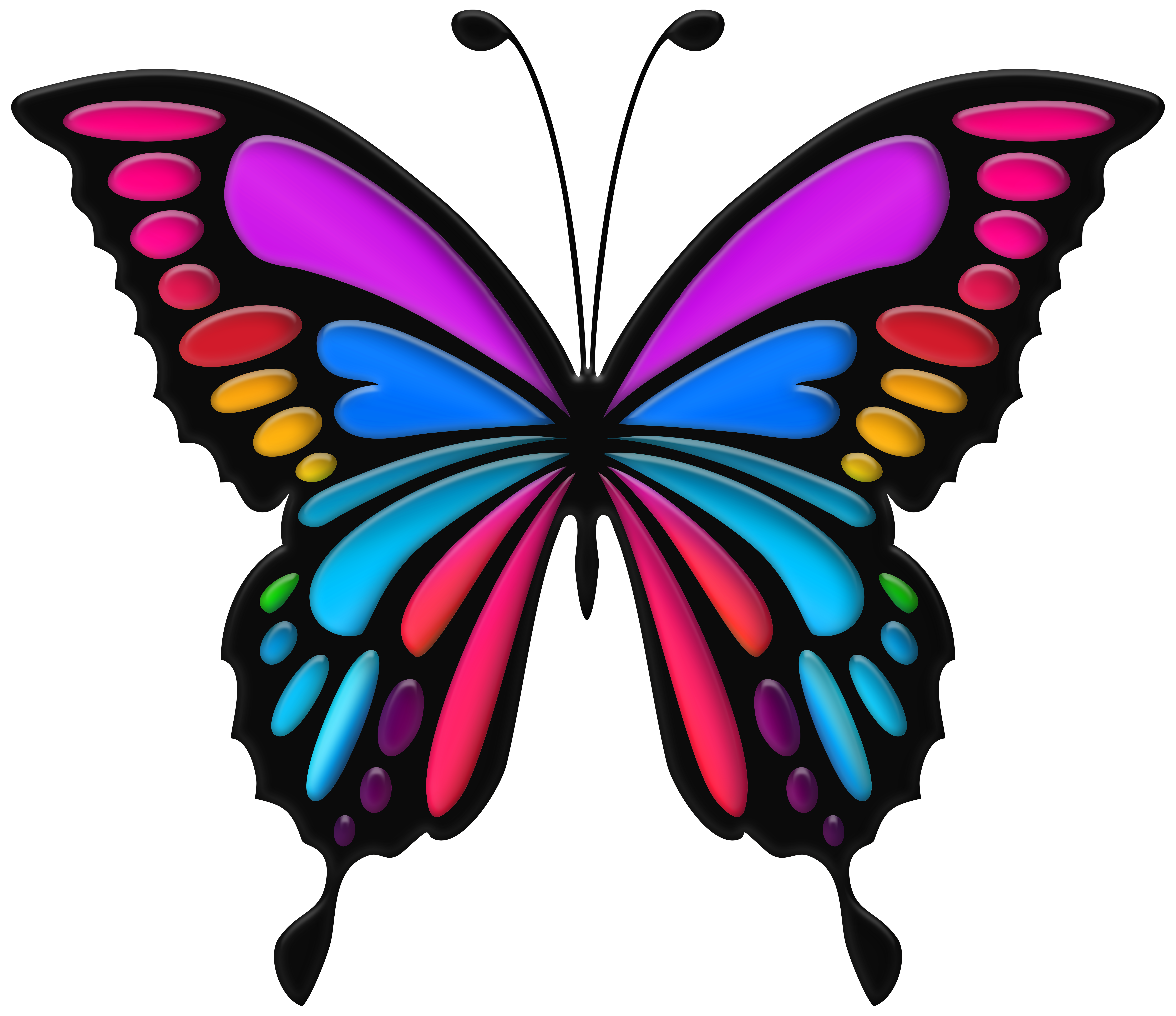 Colorful Butterfly PNG Clip Art Image | Gallery ...