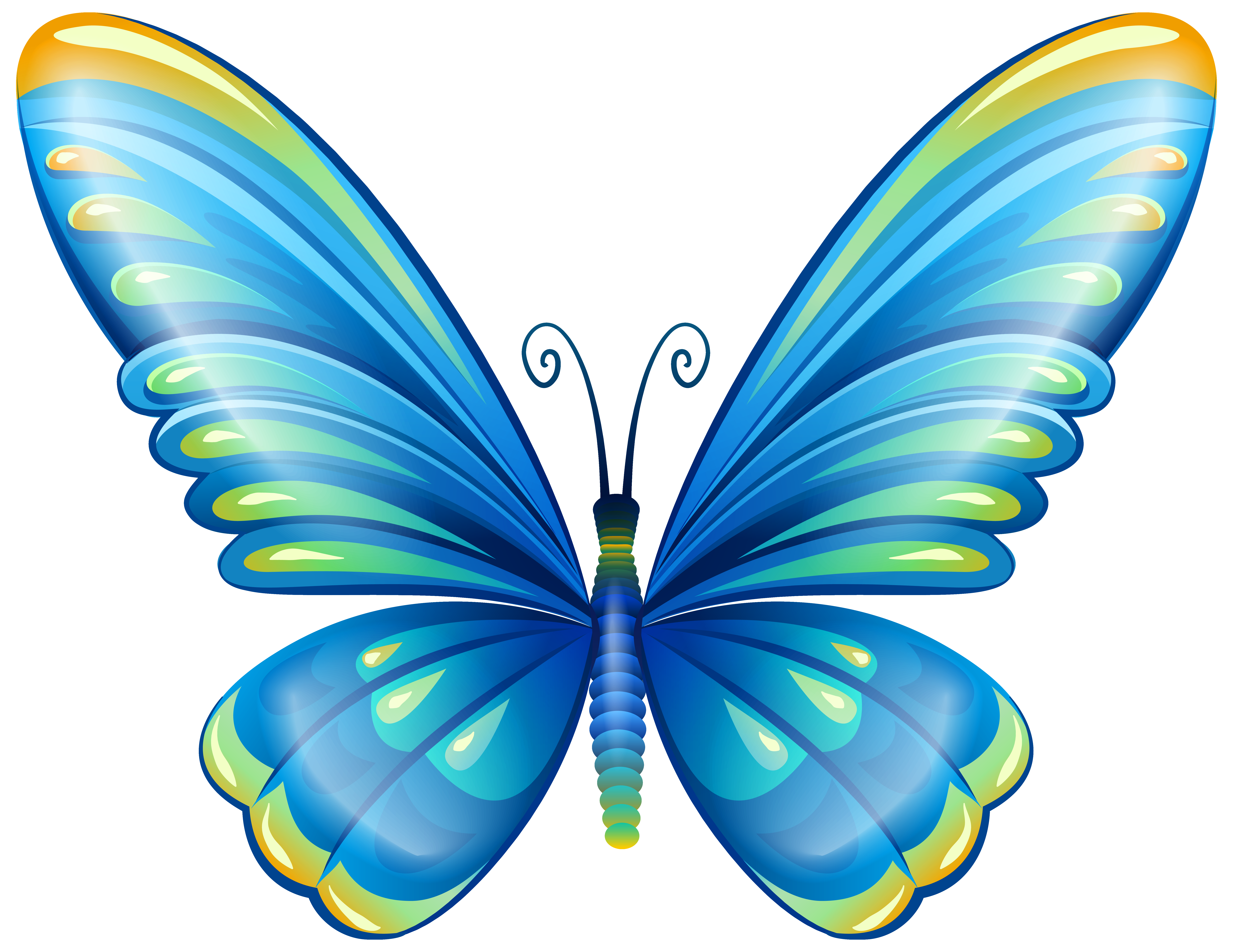 Large Art Blue Butterfly PNG Clip Art Image | Gallery Yopriceville