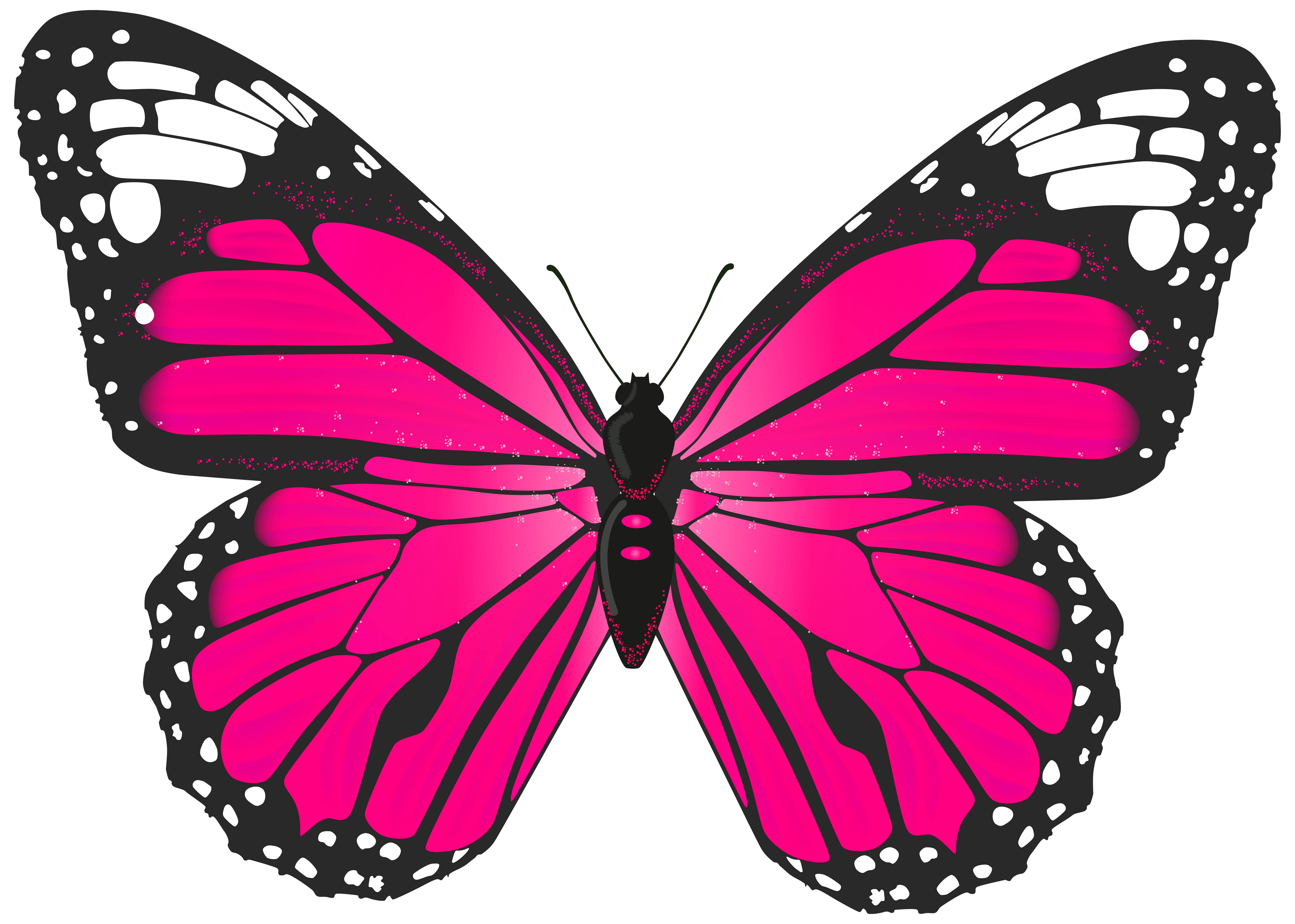 Pink Butterfly PNG Transparent Clip Art Image​ | Gallery Yopriceville -  High-Quality Free Images and Transparent PNG Clipart