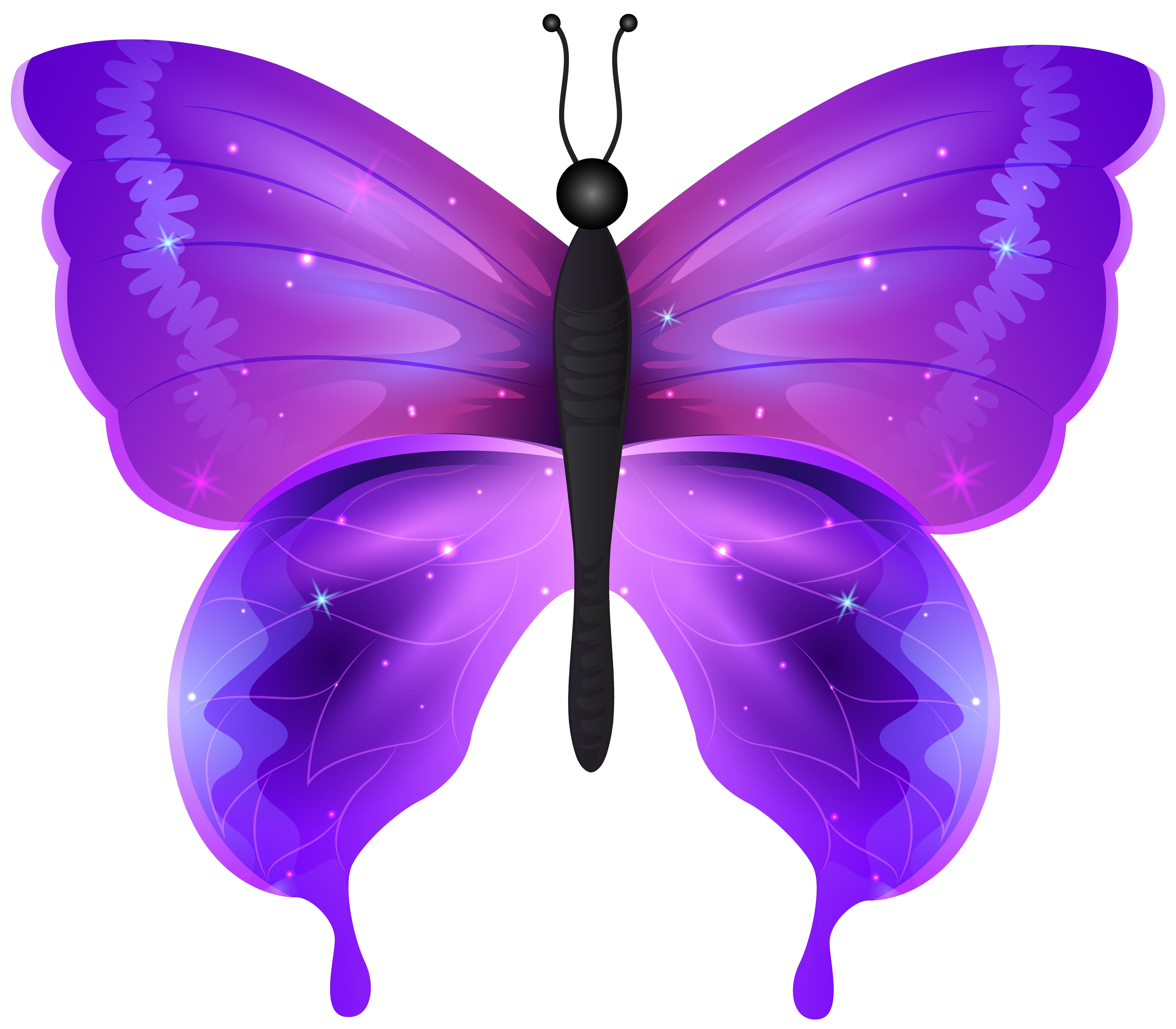 Purple Butterfly PNG Transparent Clipart​ | Gallery Yopriceville -  High-Quality Free Images and Transparent PNG Clipart