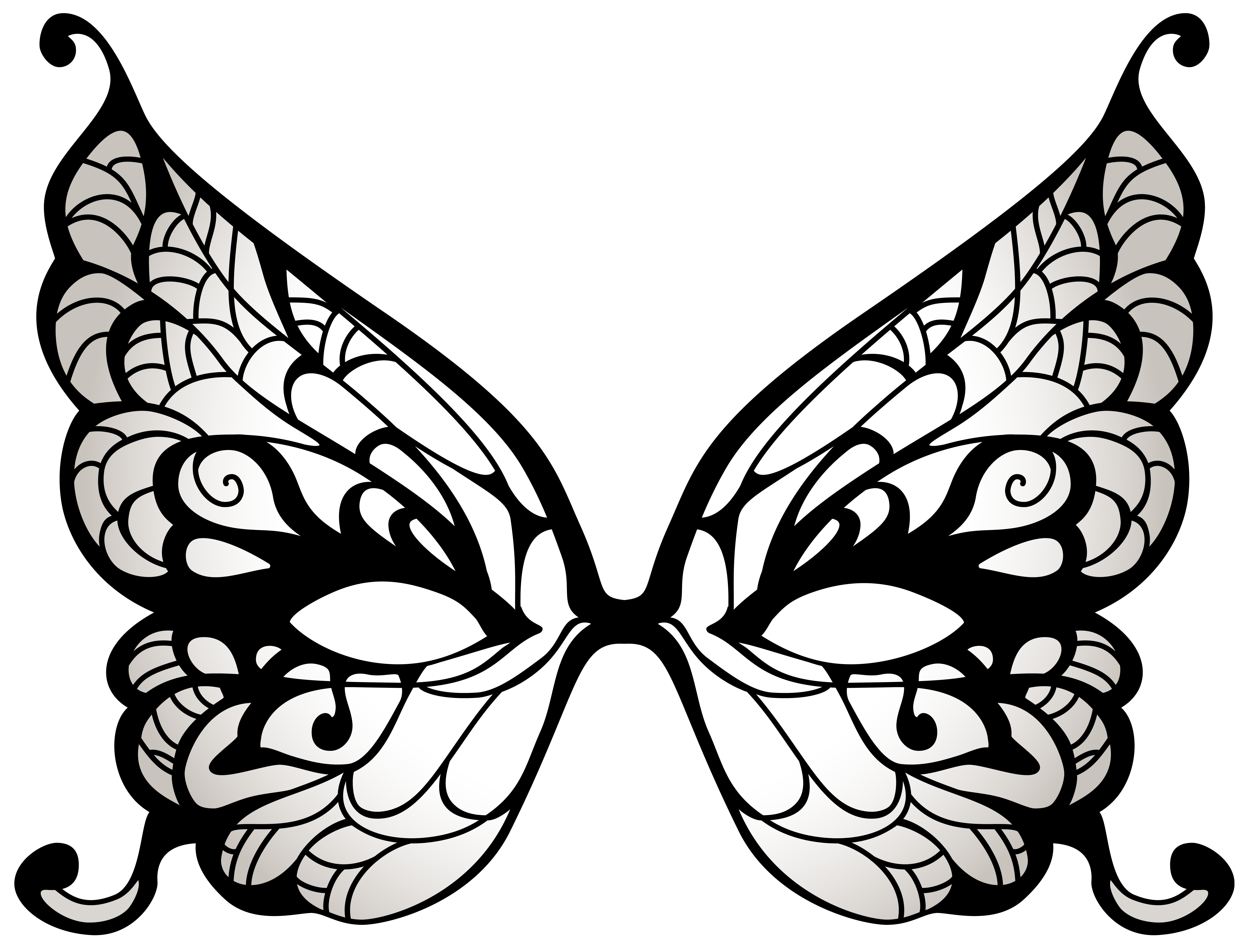 Butterfly Mask Template