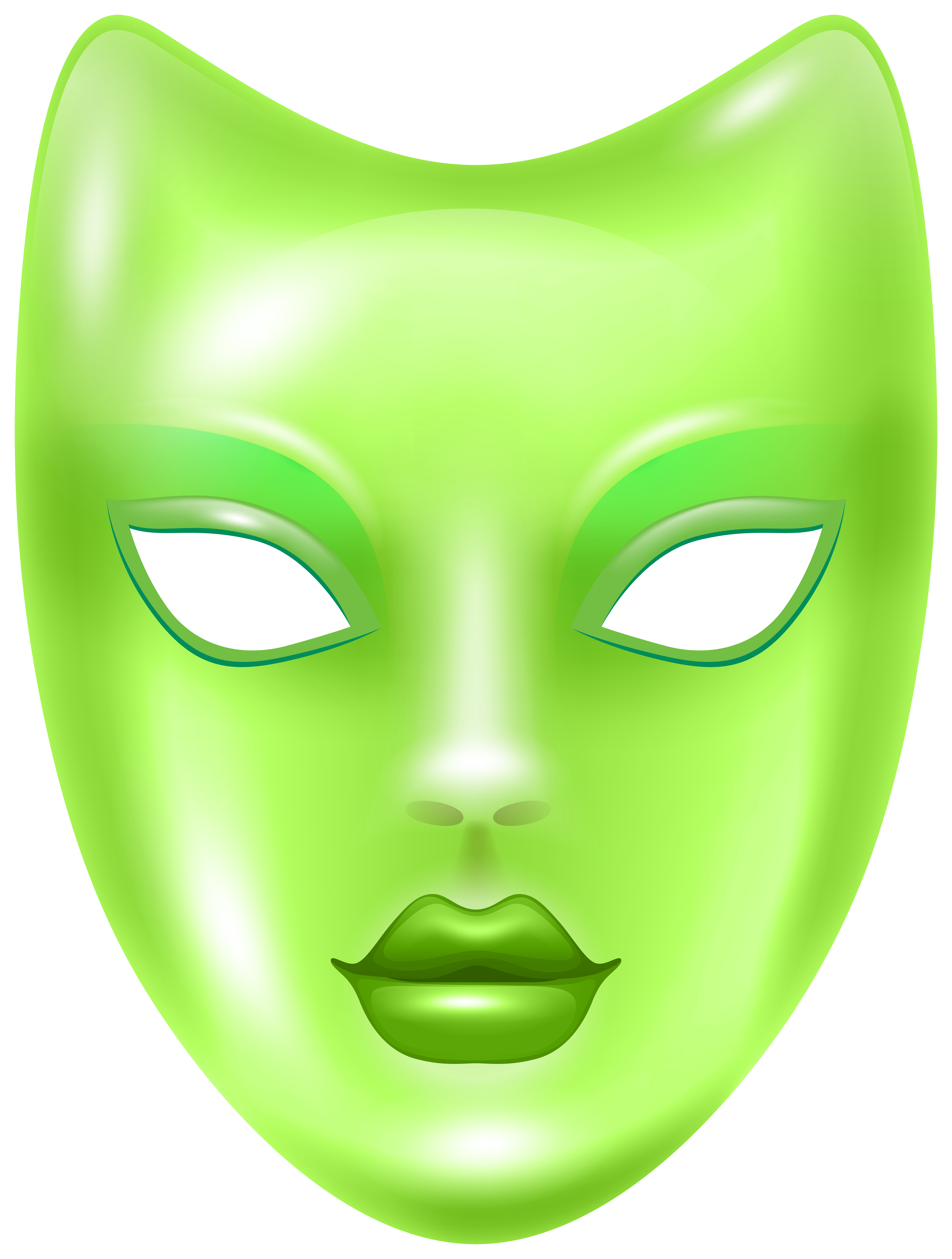 Carnival Face Mask Green Png Clip Art Image Gallery