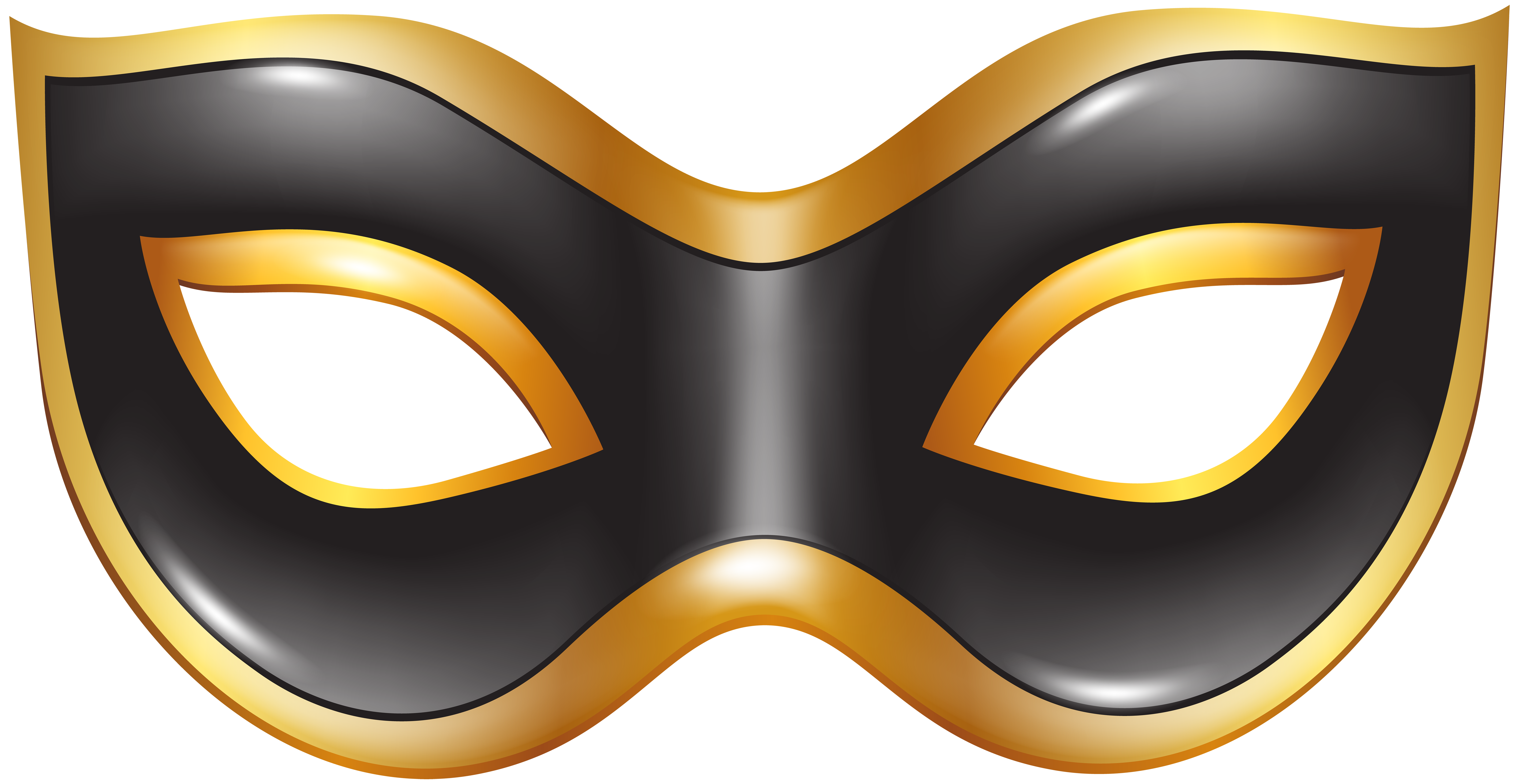 Carnival Mask Black Transparent PNG Clip Art Image | Gallery