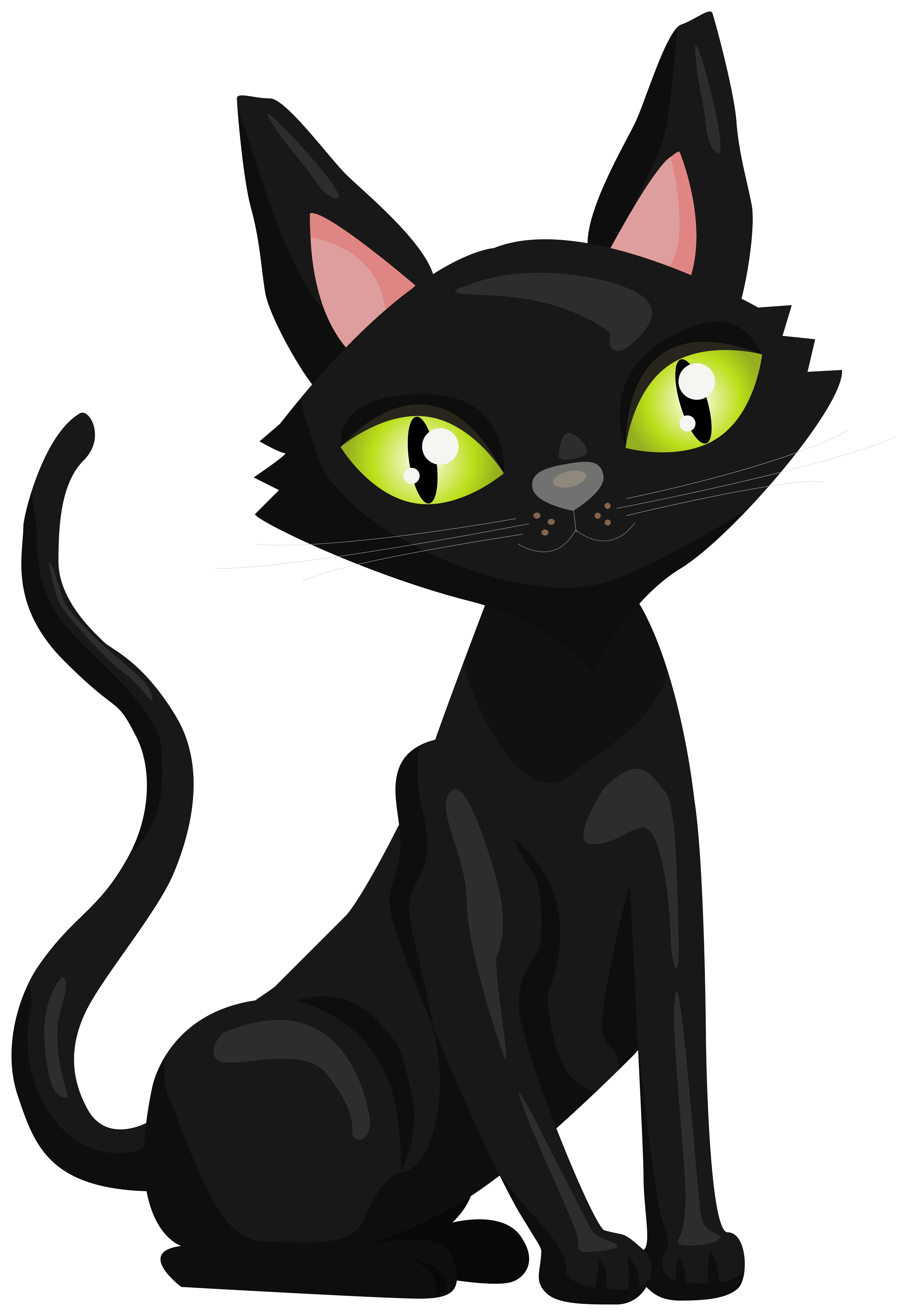 black cat clipart free