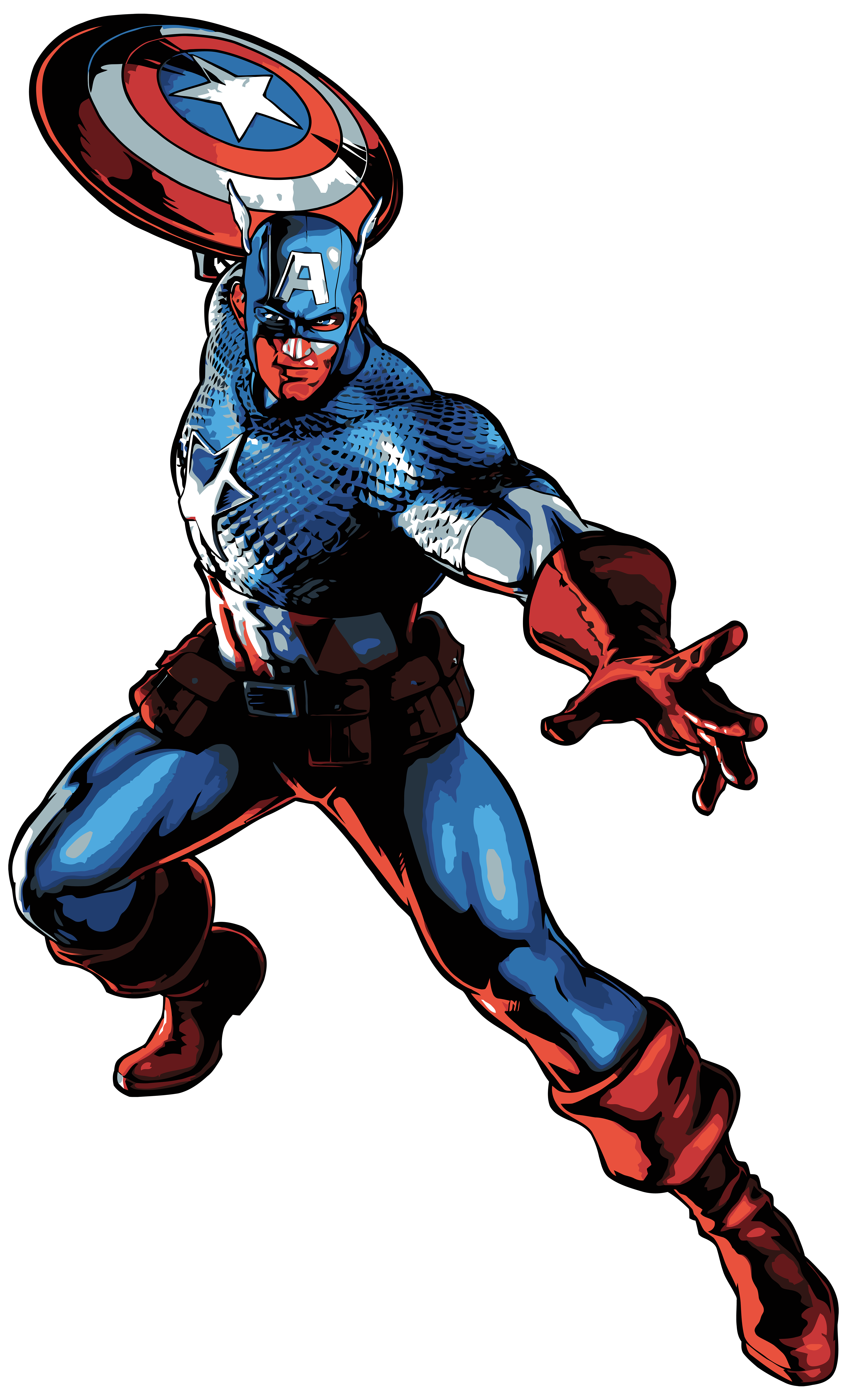 Captain America Cartoon PNG Clip Art Image​ | Gallery Yopriceville -  High-Quality Free Images and Transparent PNG Clipart