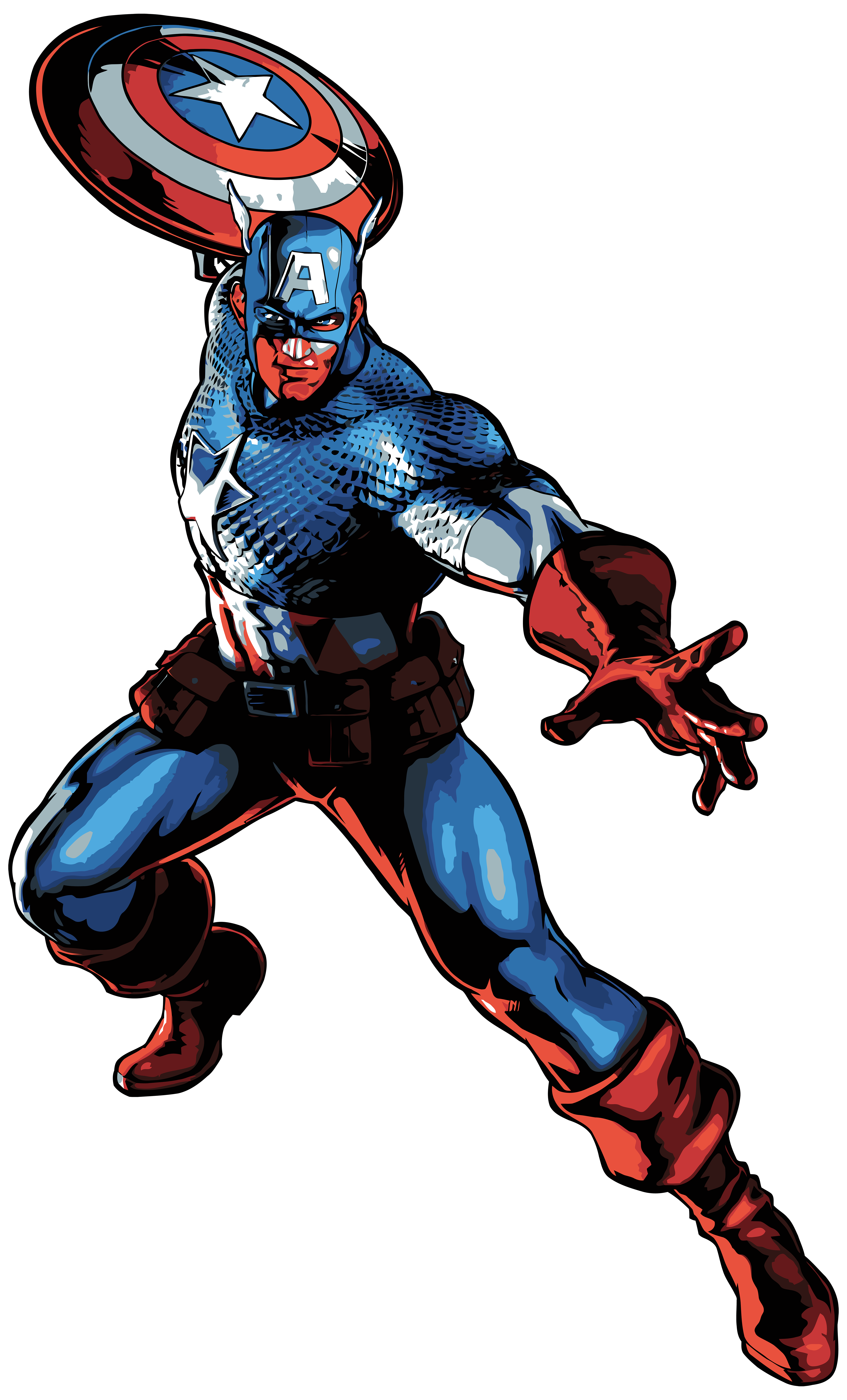 Captain America Cartoon PNG Clip Art Image | Gallery Yopriceville