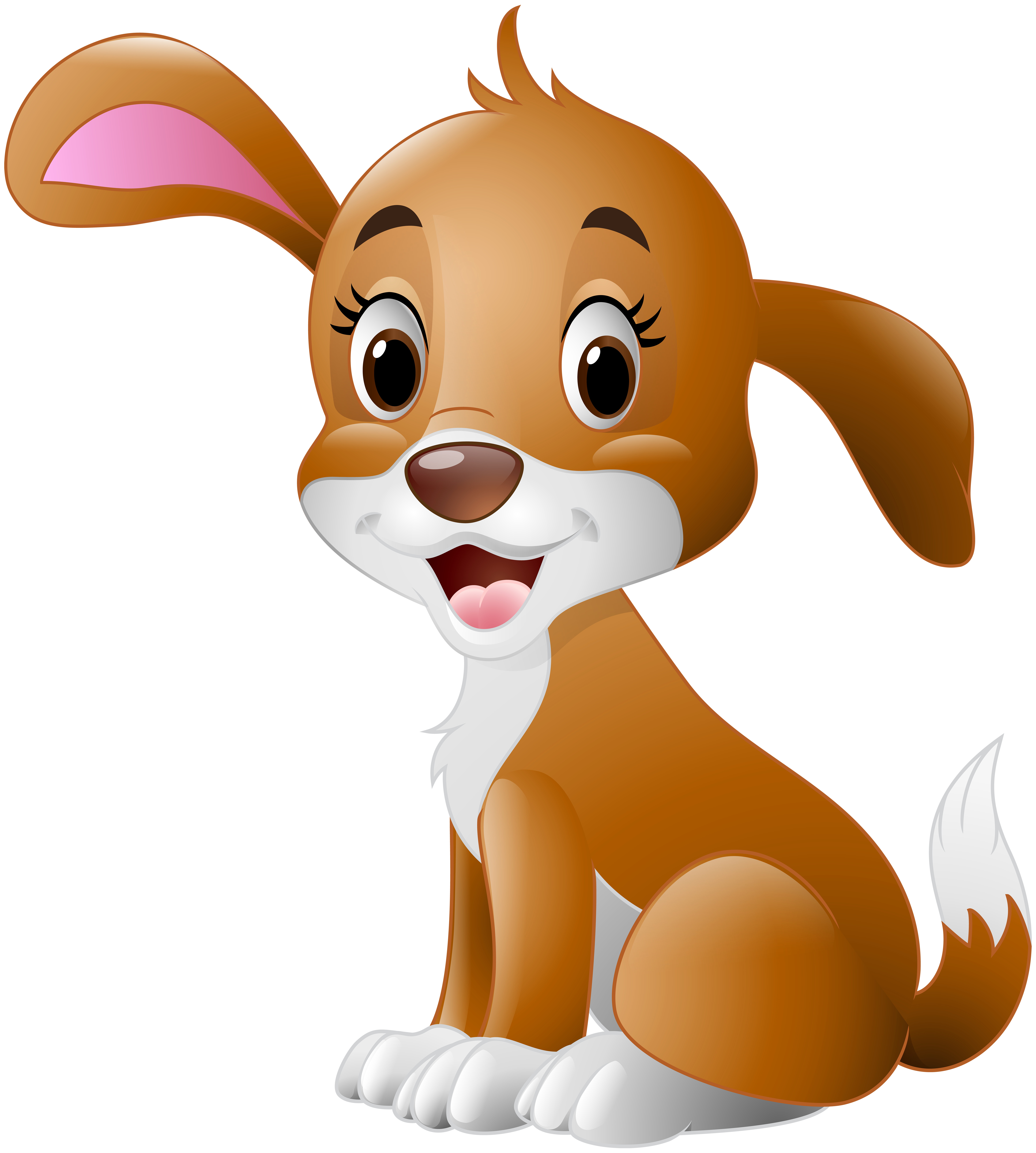Cute Dog Cartoon PNG Clip Art Image | Gallery Yopriceville - High