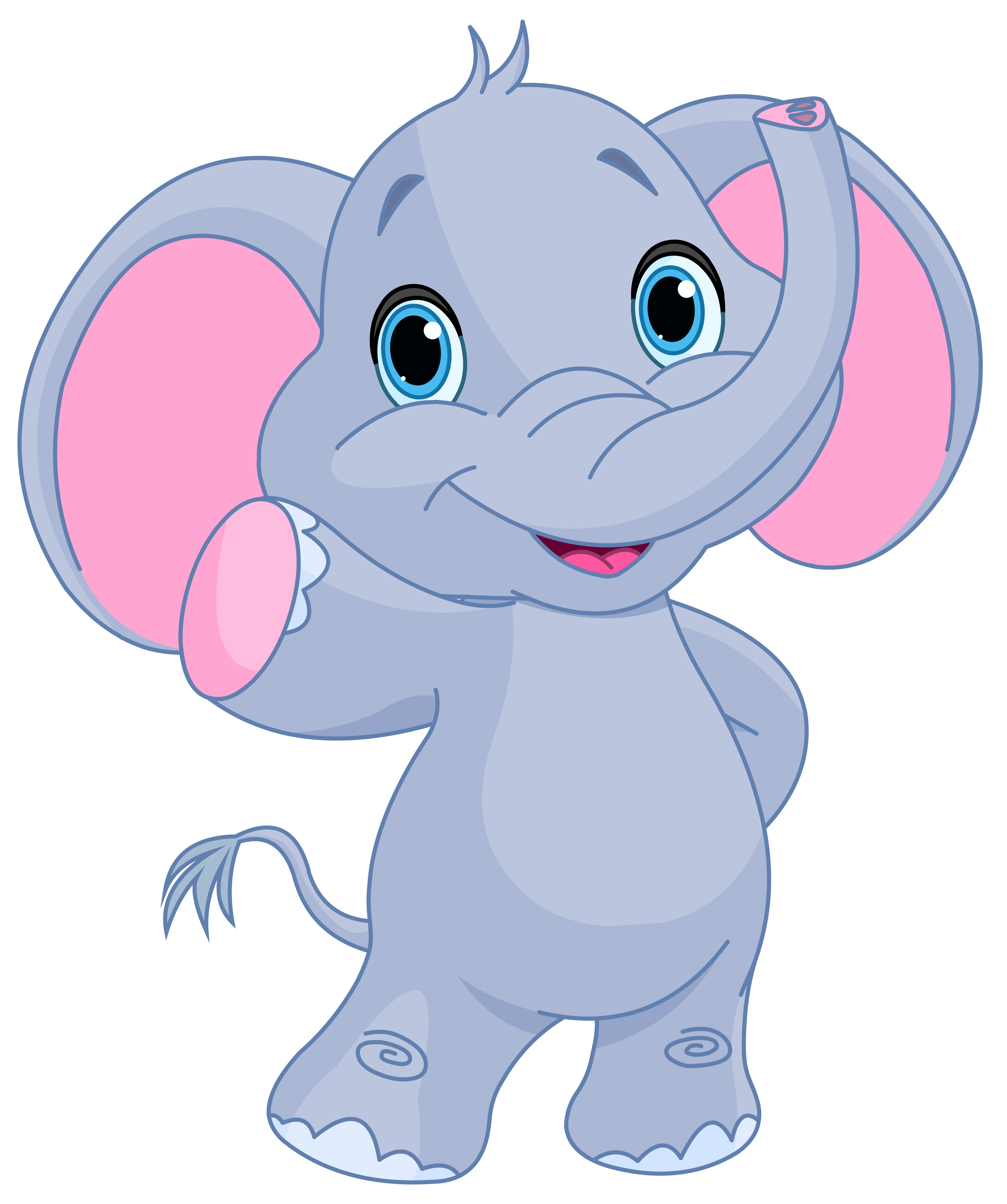 Cute Elephant PNG Clipart Image | Gallery Yopriceville - High-Quality ...