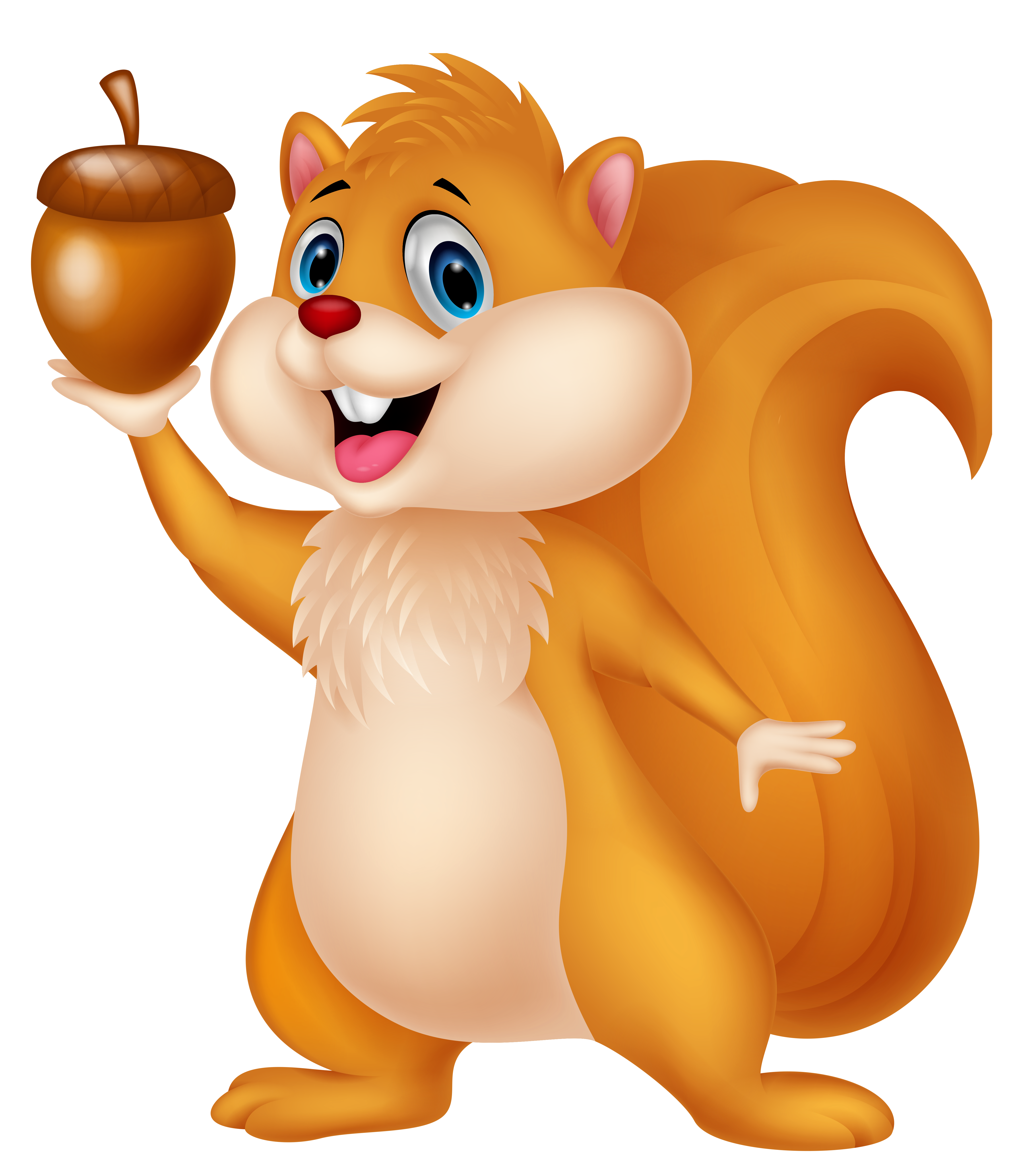 Cute Squirrel with Acorn PNG Cartoon Clipart​ | Gallery Yopriceville -  High-Quality Free Images and Transparent PNG Clipart