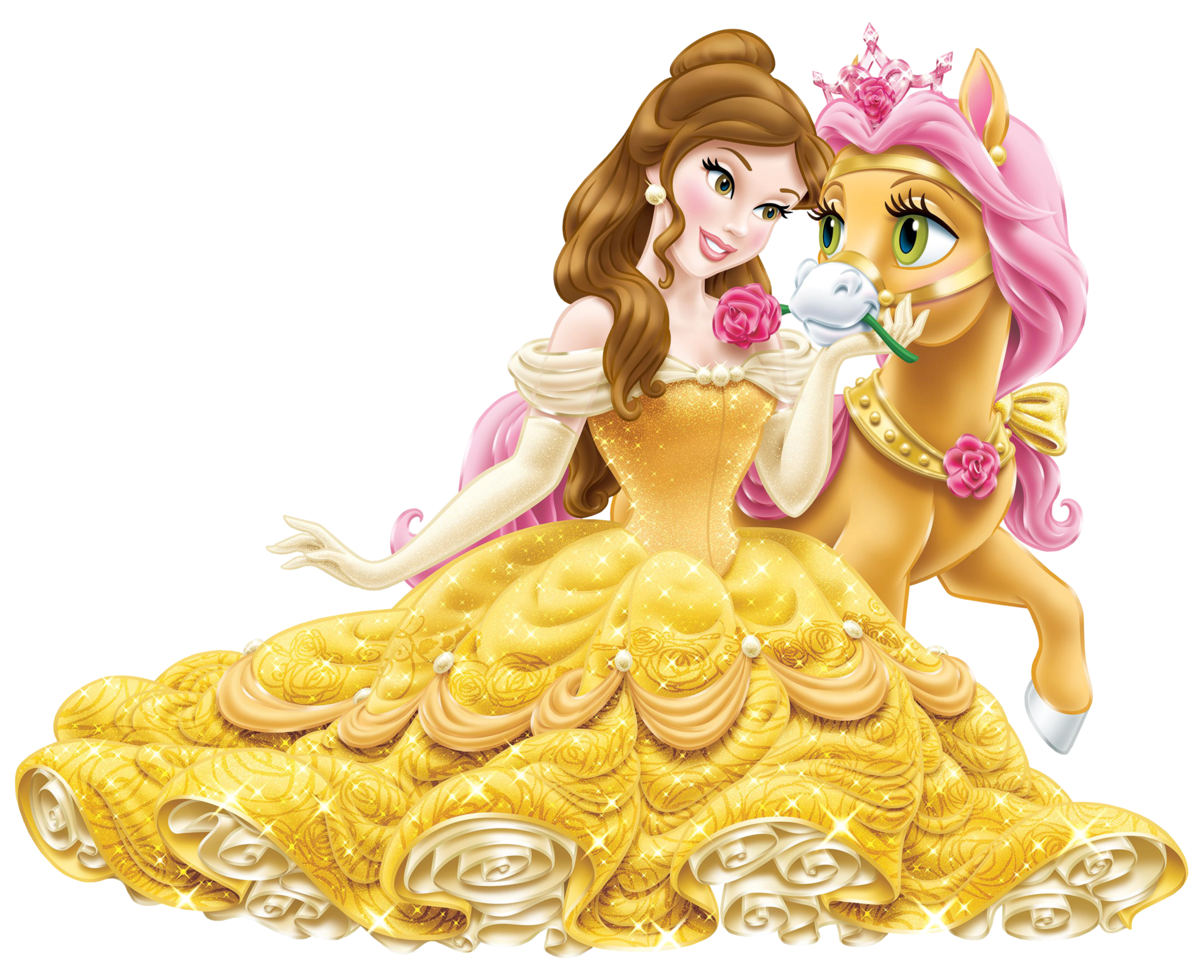 pic Belle Disney Princess Clip Art disney princess belle with cute pony