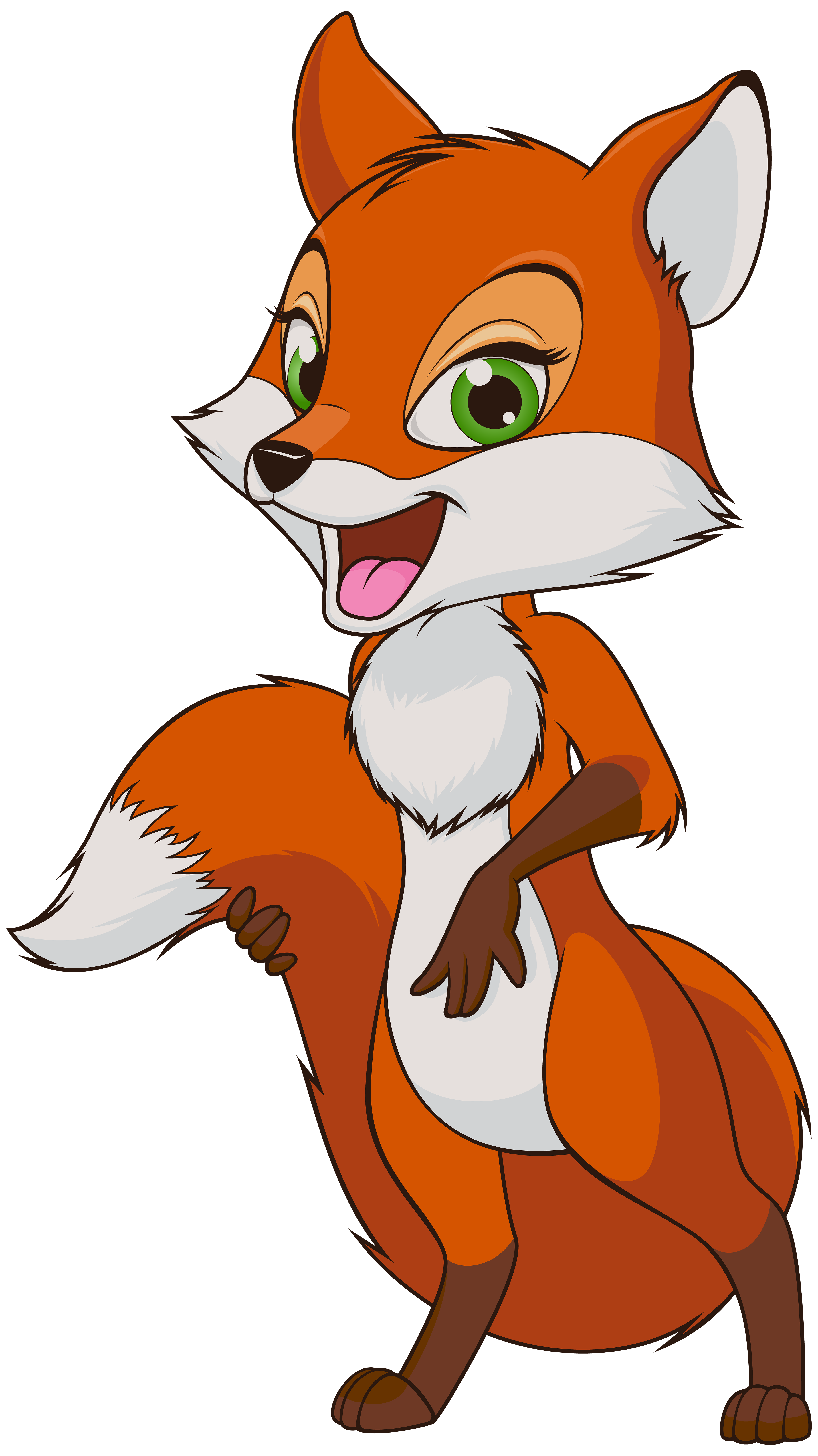 Fox Cartoon Transparent PNG Clip Art Image | Gallery Yopriceville