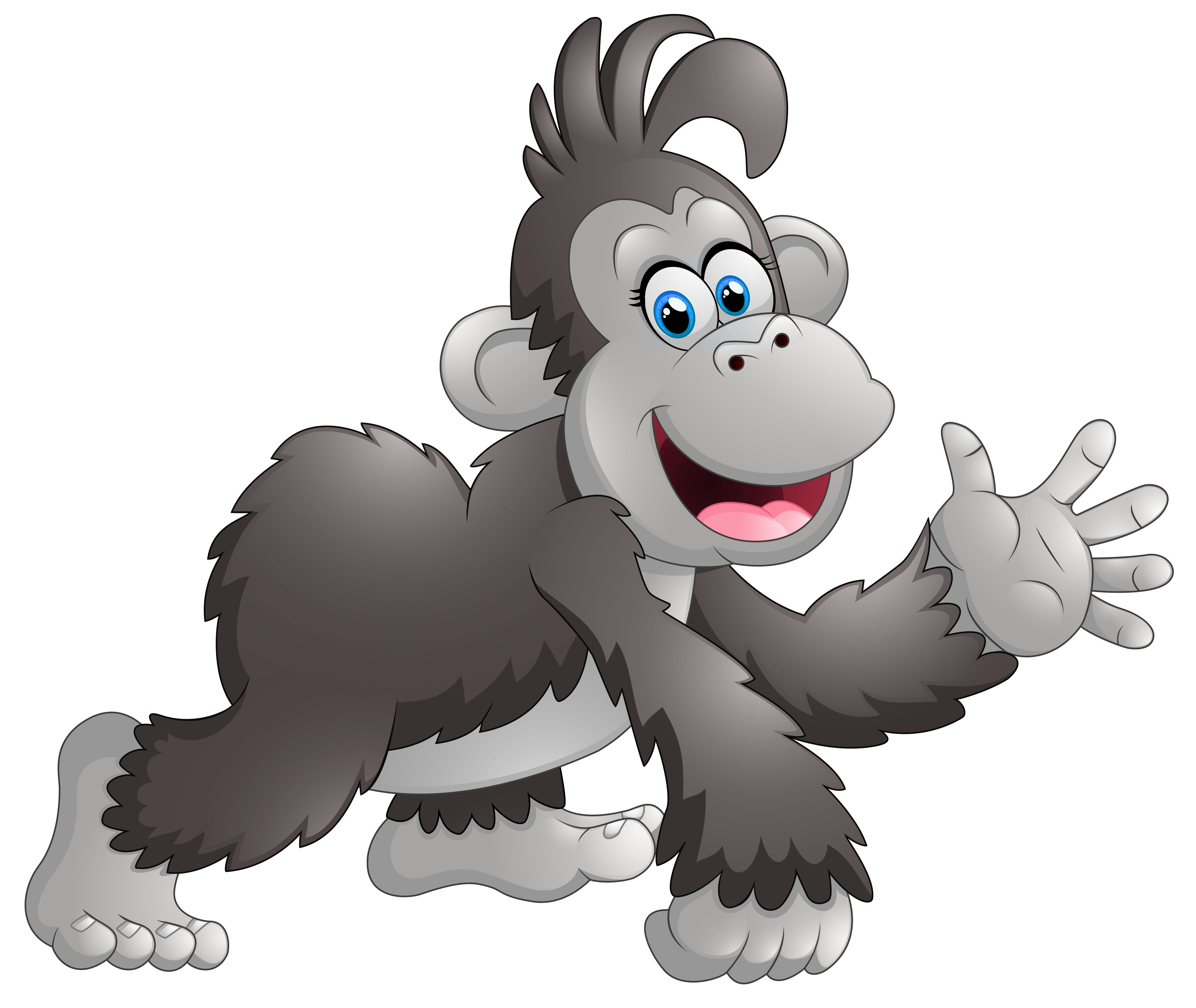 Happy Monkey Cartoon PNG Clipart Image​ | Gallery Yopriceville -  High-Quality Free Images and Transparent PNG Clipart