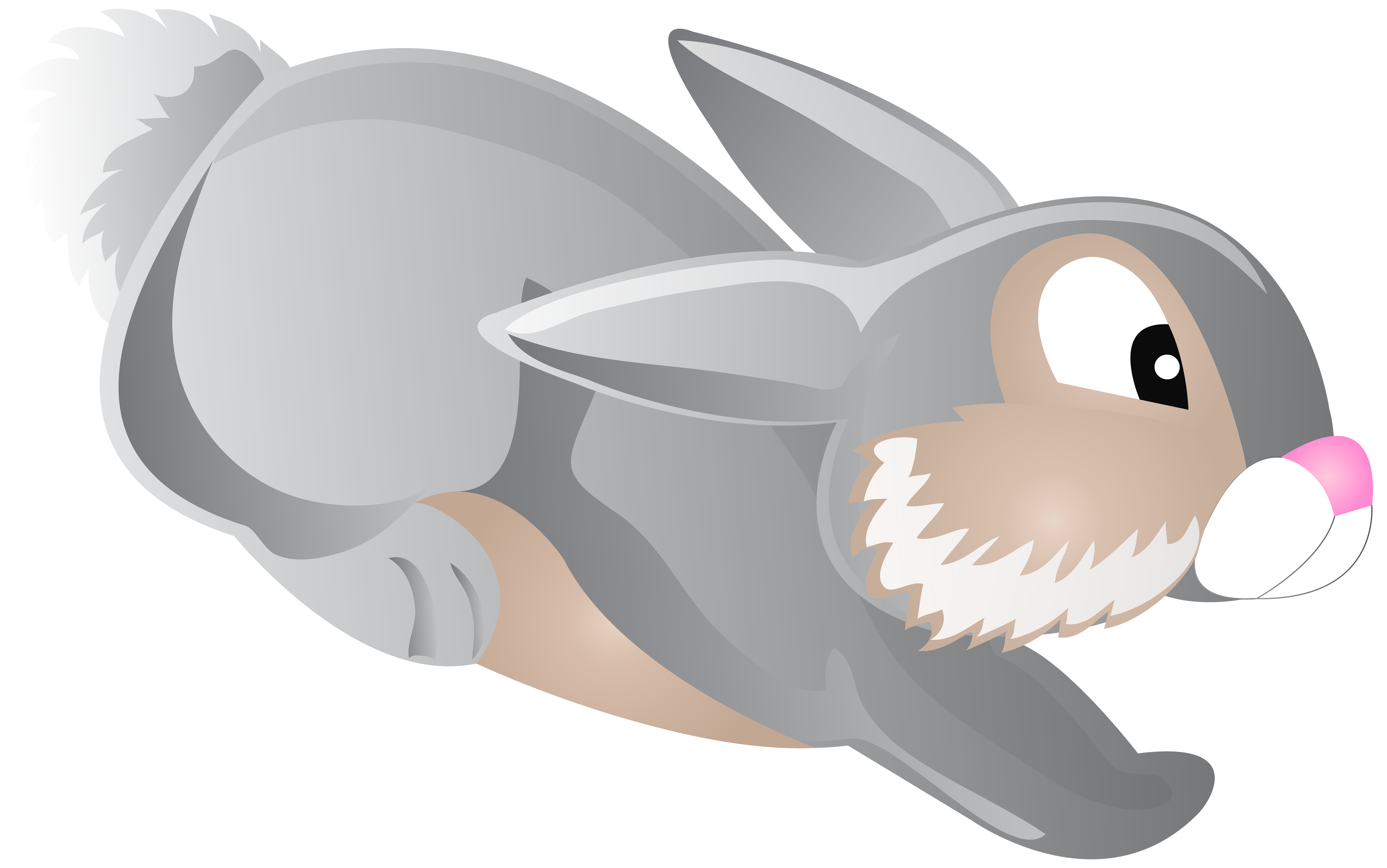 Jumping Bunny Cartoon Transparent Clip Art PNG Image | Gallery