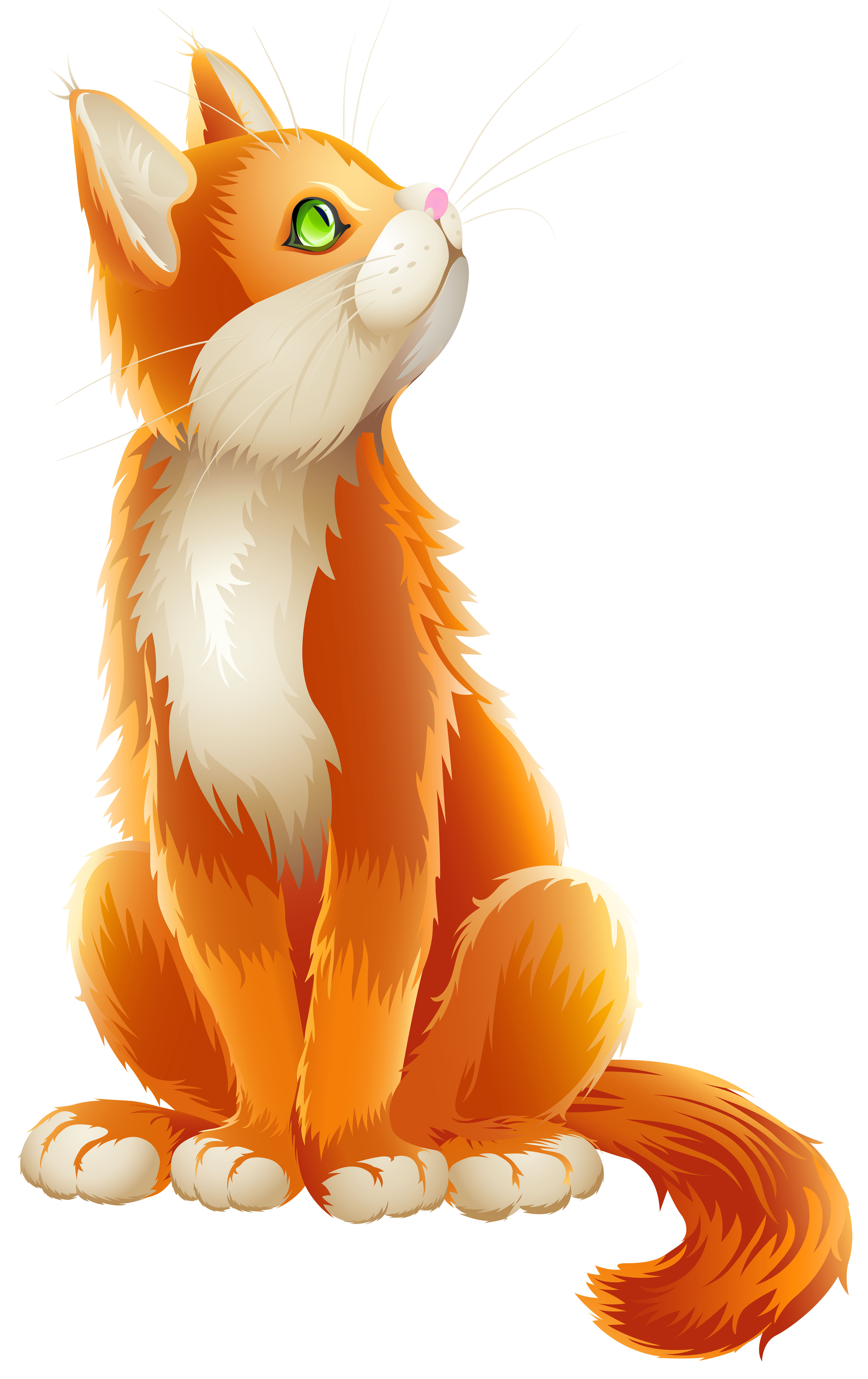 Orange Cat Cartoon Transparent PNG Clip Art Image ...