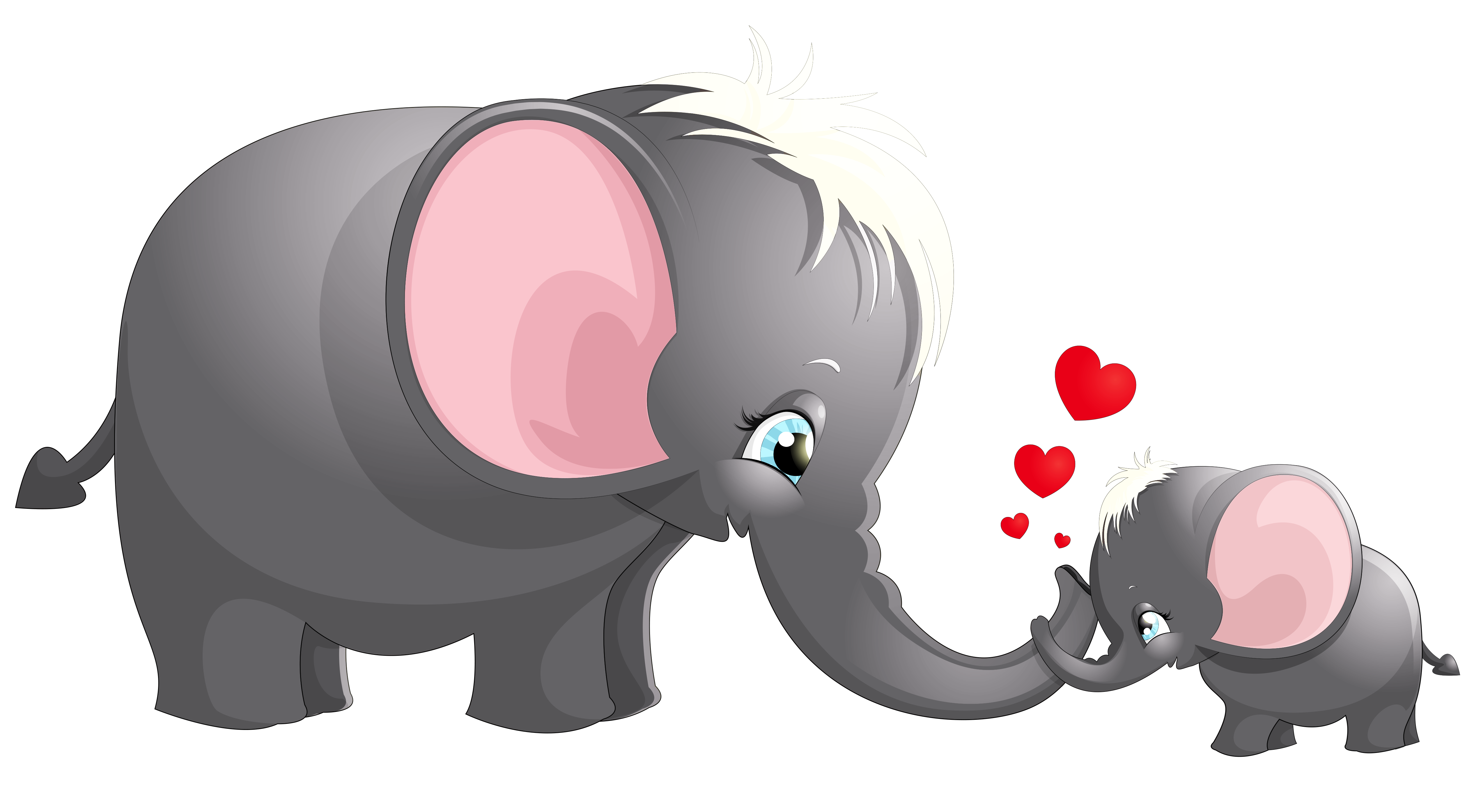 Transparent Cute Mom and Kid Elephant Cartoon Picture​ | Gallery  Yopriceville - High-Quality Free Images and Transparent PNG Clipart