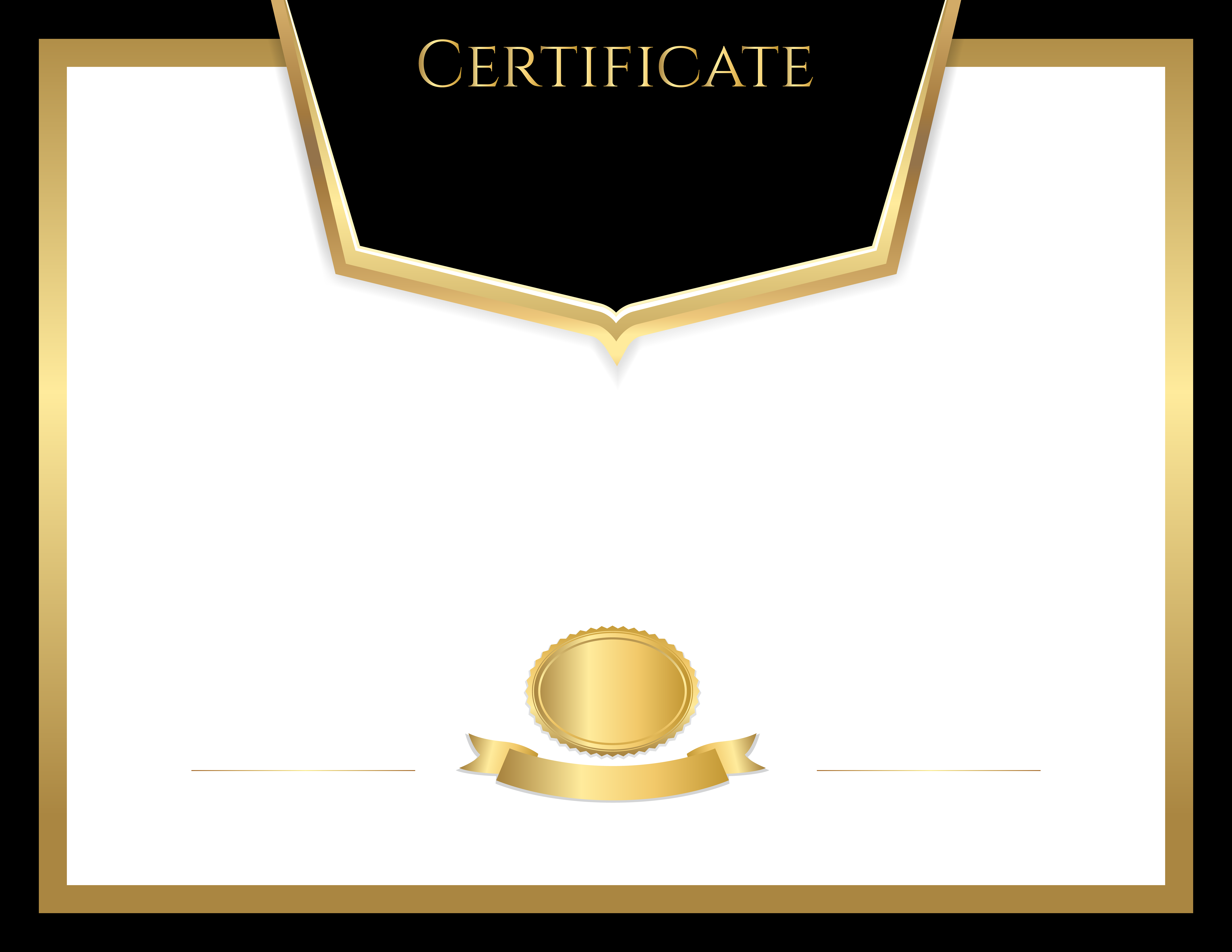 Certificate Template Black PNG Image​ | Gallery Yopriceville - High-Quality  Free Images and Transparent PNG Clipart