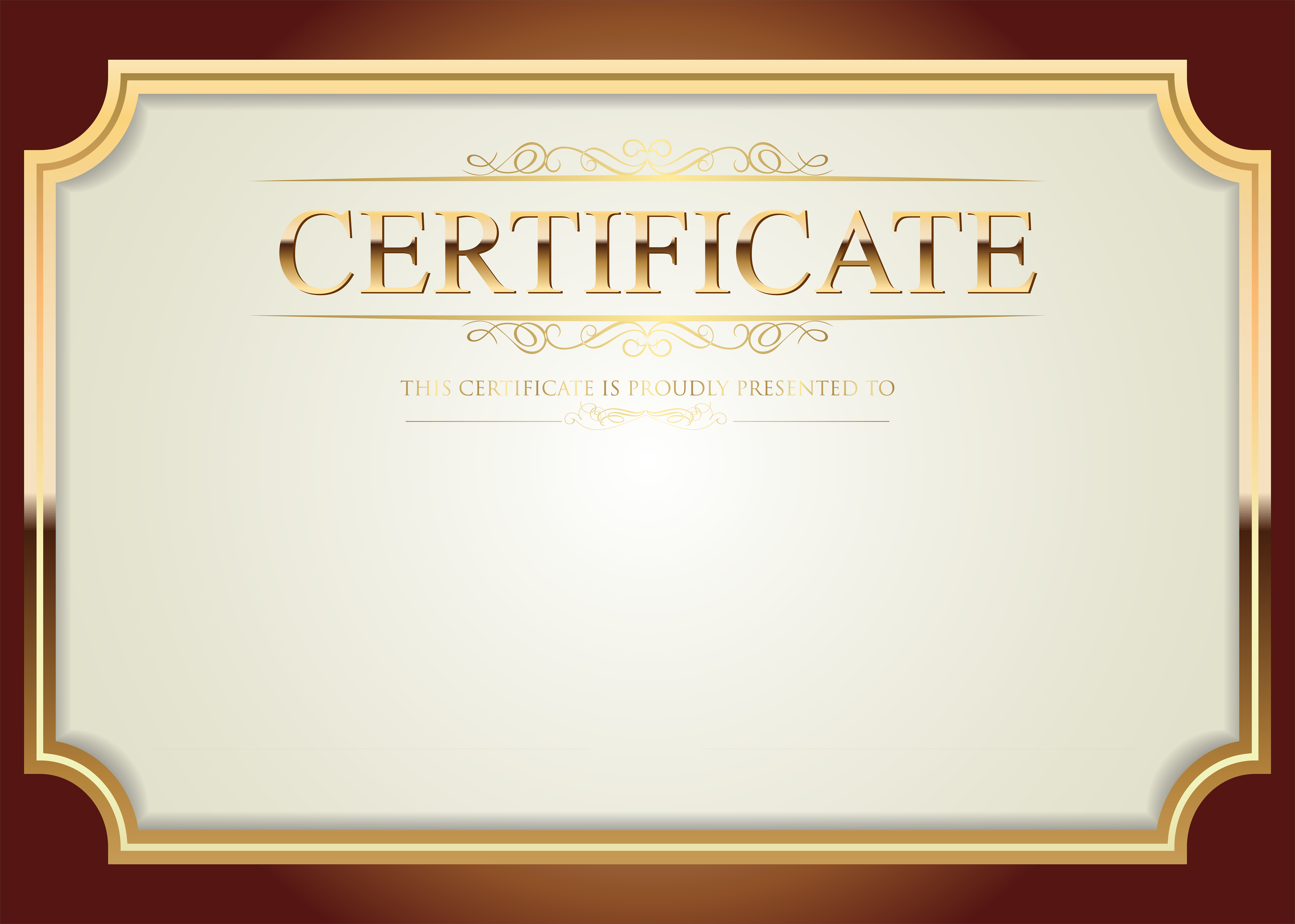 Certificate Template PNG Clip Art​  Gallery Yopriceville - High Throughout Art Certificate Template Free