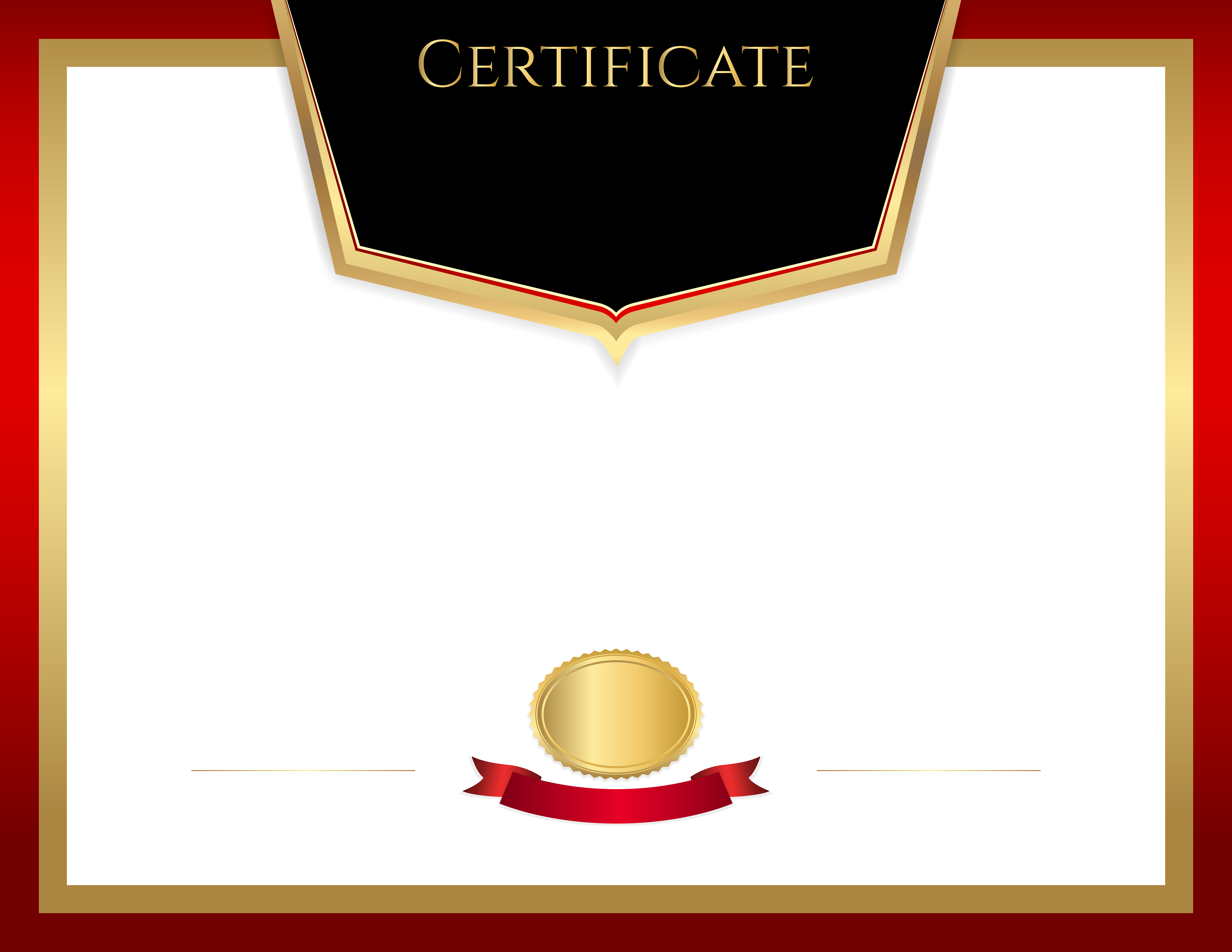 Certificate Template Red PNG Image​  Gallery Yopriceville - High Regarding High Resolution Certificate Template