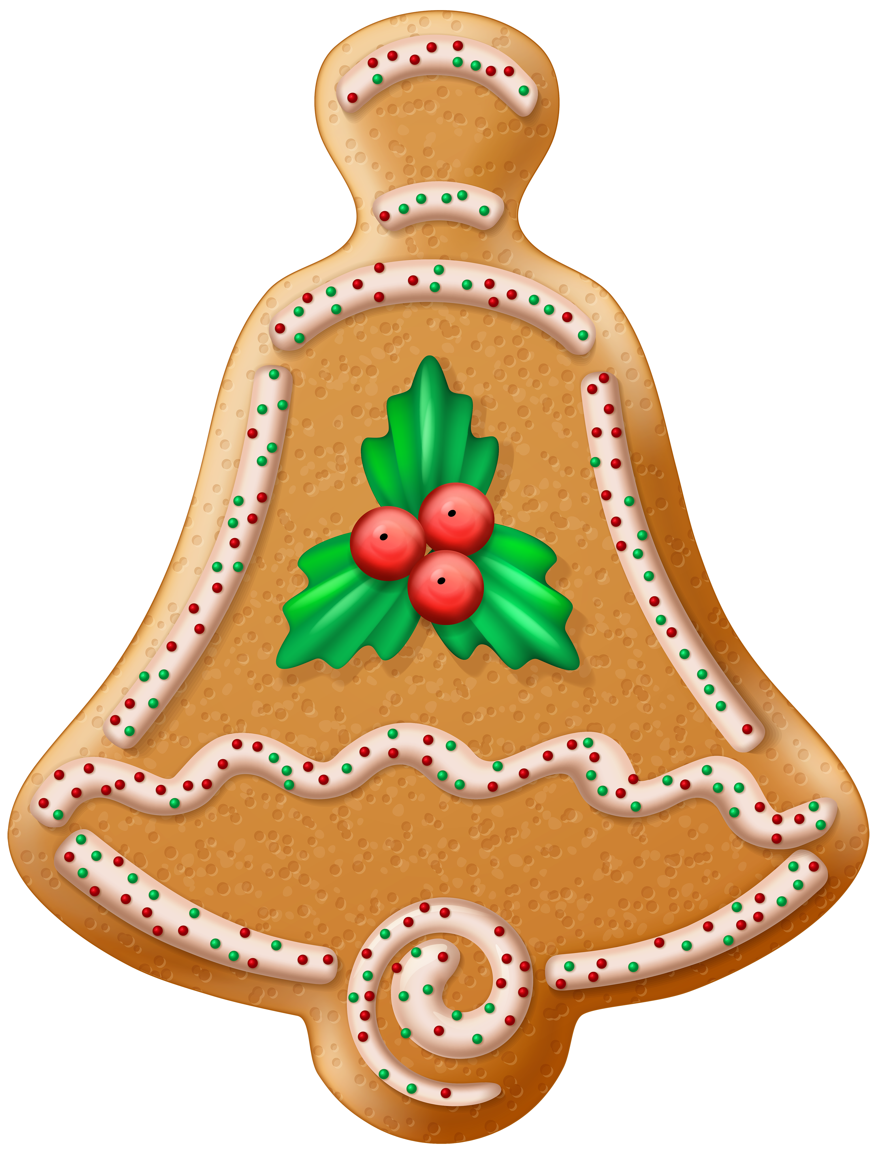 Christmas Cookie Bell Transparent PNG Clip Art Image ...