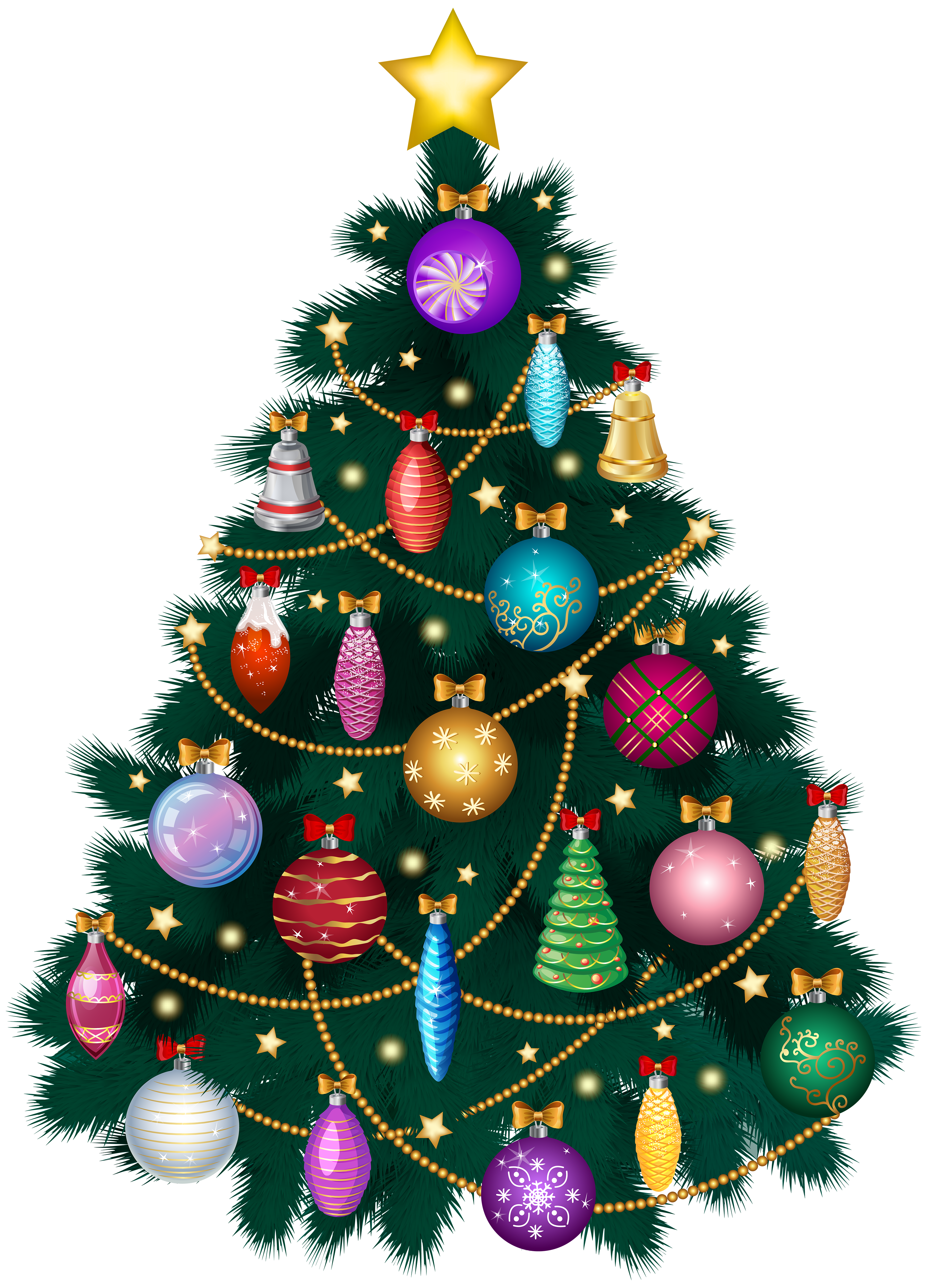Christmas Deco Tree PNG Clip Art Image | Gallery ...